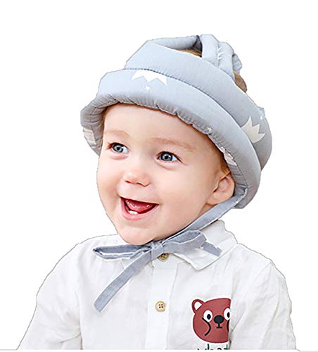 Baby Head Protector Hat - Soft Toddler Safety Helmet for Infants Learning to Walk, Breathable & Adjustable, Blue Star Design - Perfect for Crawling, First Steps & Indoor/Outdoor Play