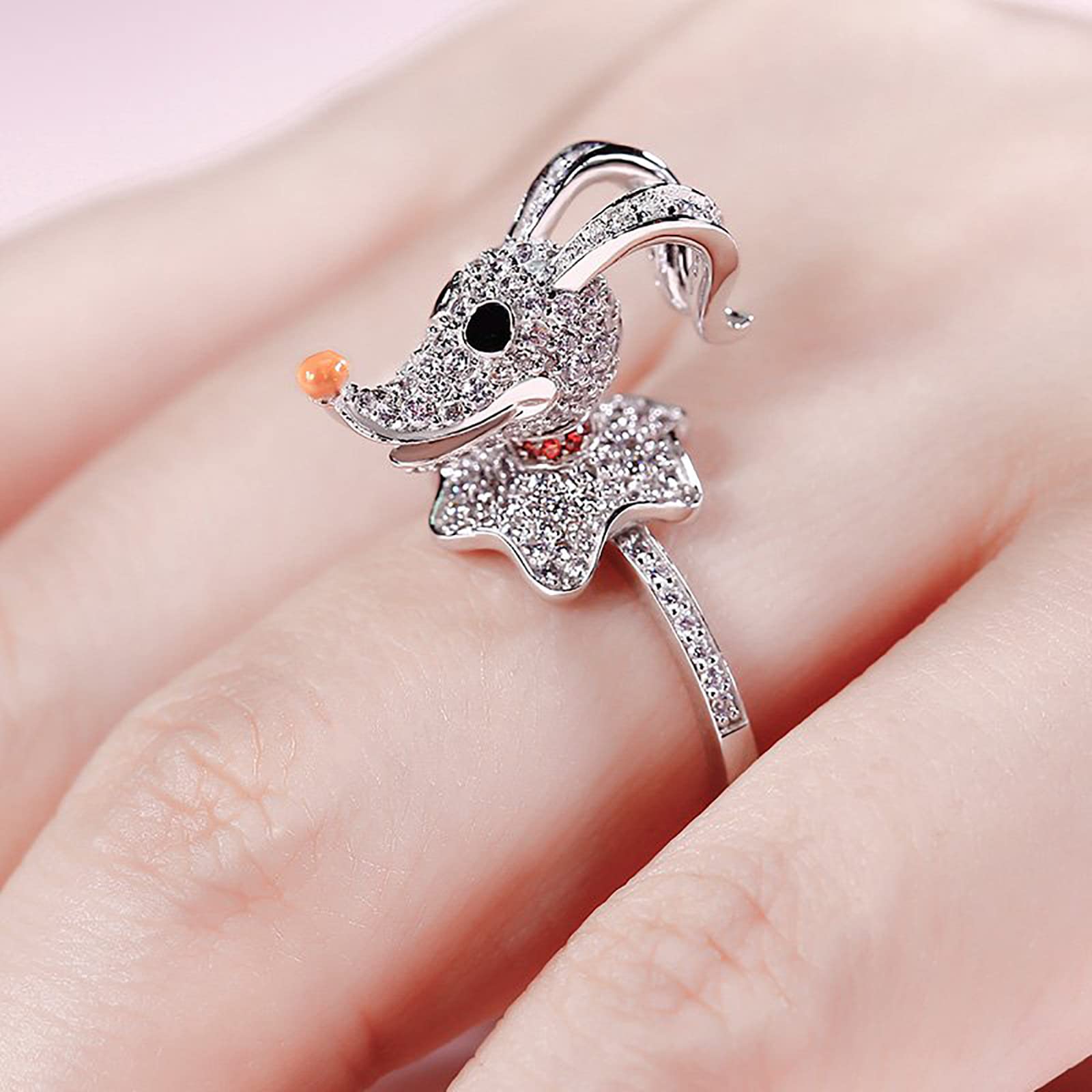 Jeulia Sterling Silver Round Cut Hug Me Ring for Women - Elegant Promise, Engagement & Wedding Band, Anniversary & Christmas Gift with Jewelry Box - Perfect for Proposals, Bridal Jewelry & Special Occasions