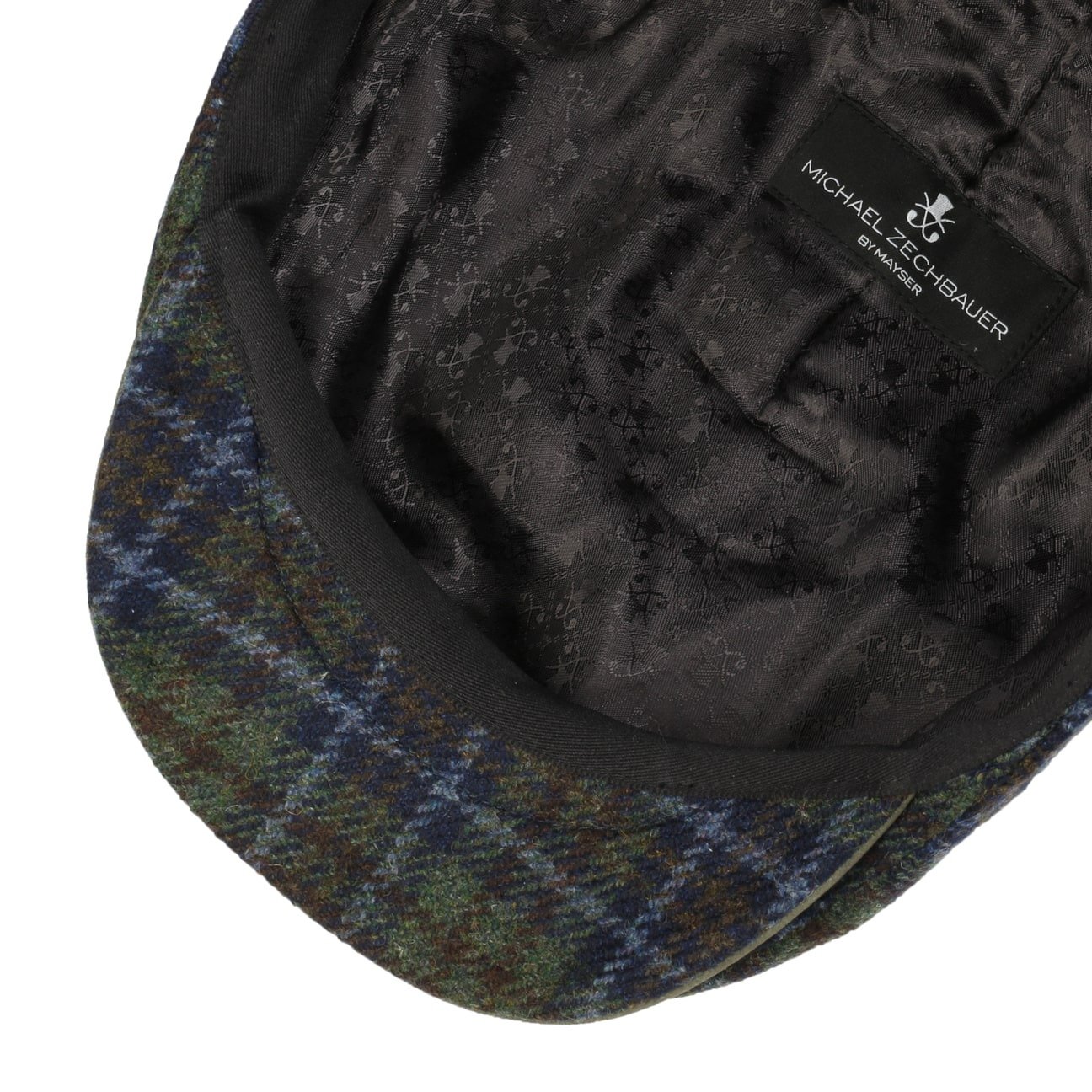 Mayser Marzio New Check Flat Cap - Stylish Wool Blend Men's Hat for Casual & Outdoor Wear