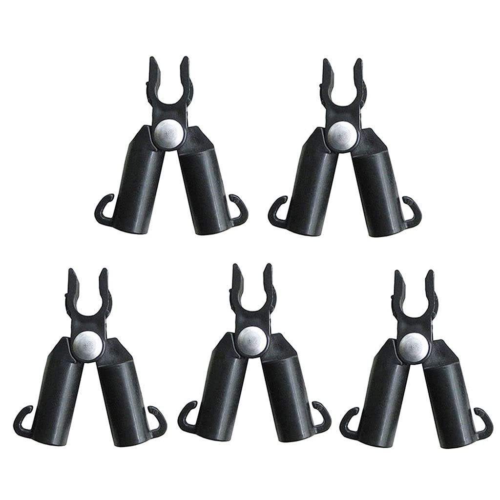 5PCS Garden Plant Support Clips - 20mm Steel Pipe Bracket for Climbing Vines, Flowers & Vegetables | Quick Setup Awning Pillar Accessories | Perfect for Tomato, Cucumber & Rose Plants in Backyard Gardens