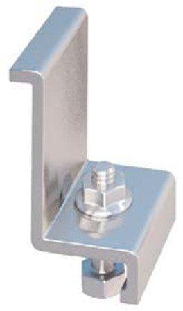 IronRidge End Clamp for 45mm Solar Panels (4-Pack) - Clear Anodized Aluminum | Compatible with 29 7000 214 | Secure Mounting for Roof & Ground Solar Systems