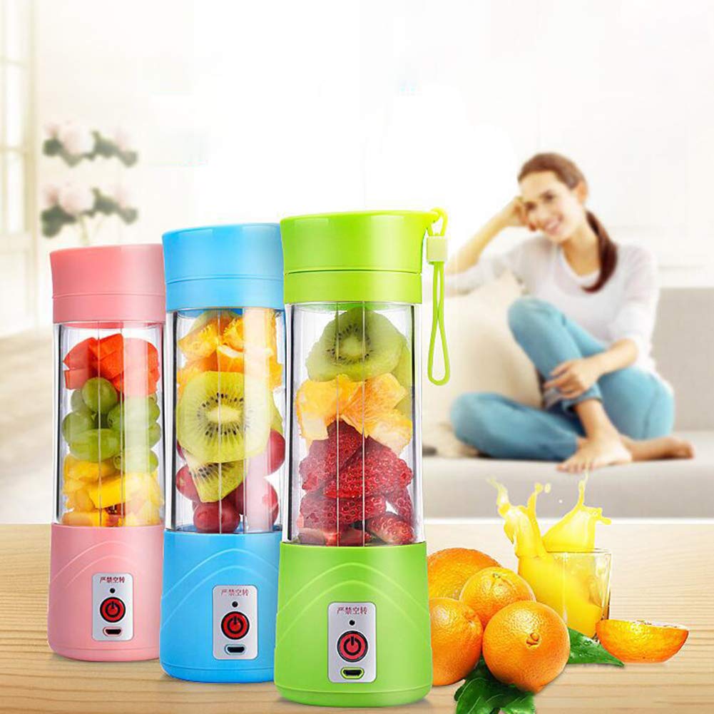 Portable USB Electric Juicer Cup - 401ml Mini Juice Blender for Smoothies, Shakes & Healthy Drinks - Perfect Travel, Office & Home Use - Small Electrical Gift Idea