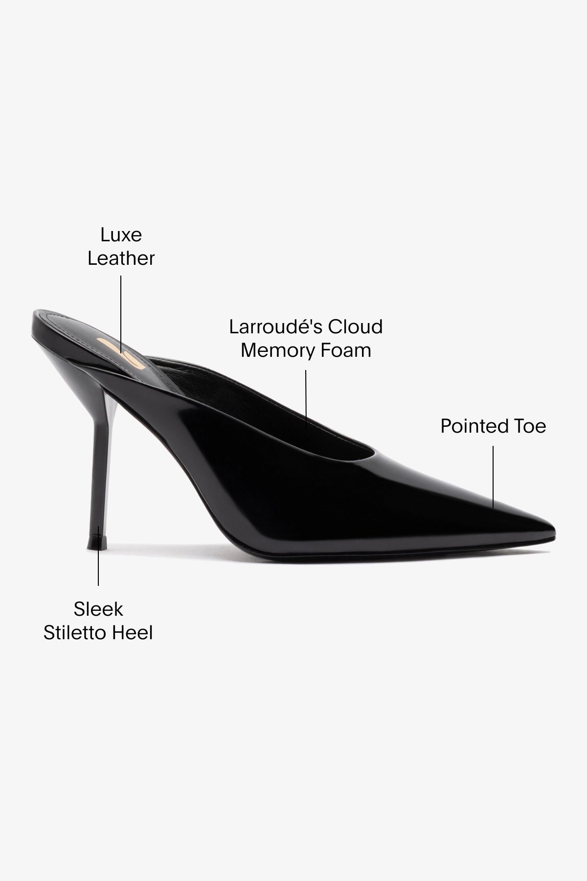 Lova Mule Slippers - Black Patent Leather Women's Shoes for Comfort & Style - Perfect for Home, Office & Casual Wear