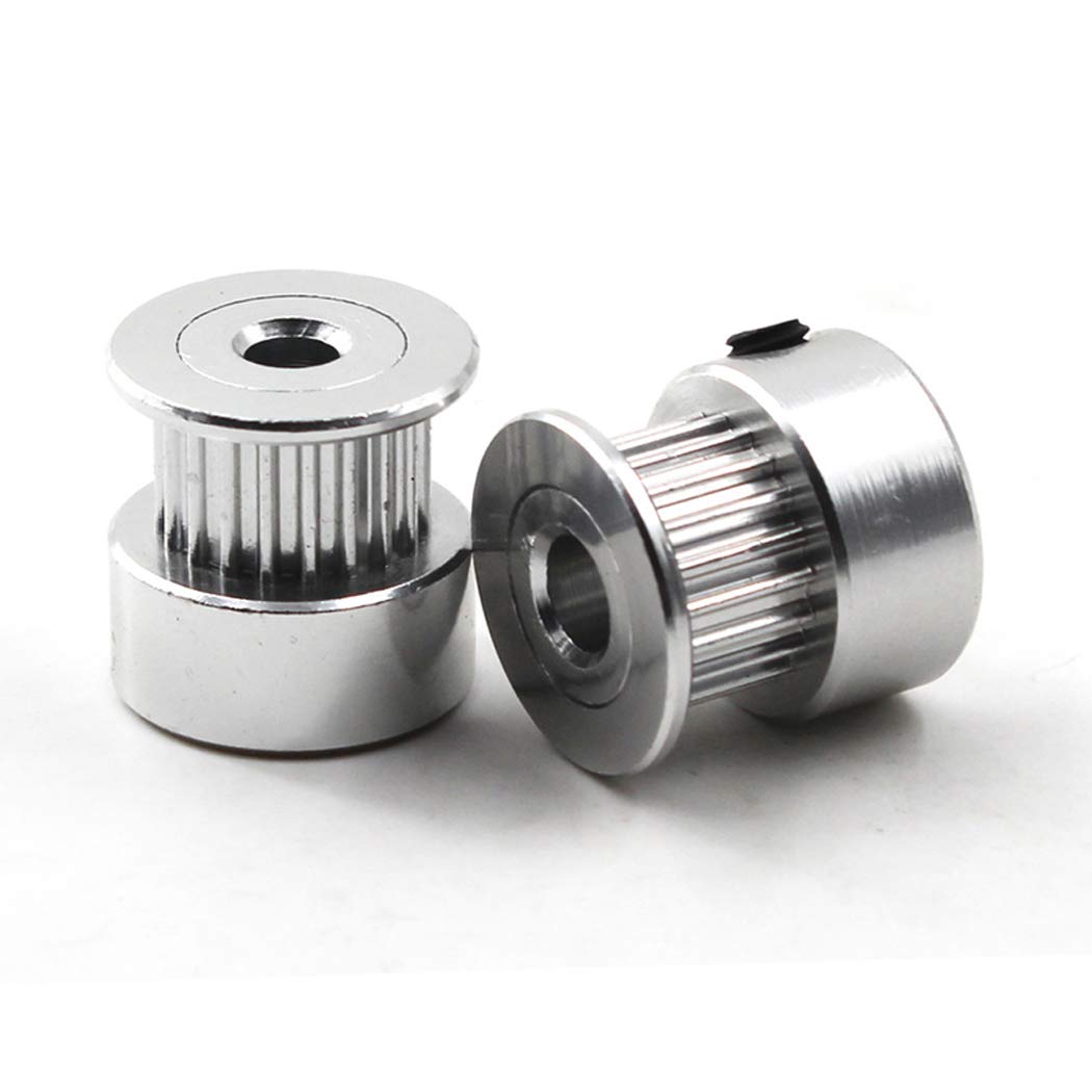 20 Teeth 4mm Bore Timing Belt Pulley for 3D Printer & CNC Machine - 6mm Width Belt (Pack of 10) with Wrench - Perfect for DIY Robotics, 3D Printing Projects & Industrial Automation