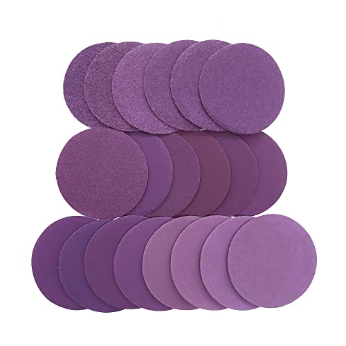 2 Inch 50mm Wet Dry Sanding Discs - 80 to 10000 Grit Hook & Loop Sandpaper - Aluminum Oxide Abrasive Pads for Drill, Grinder & Rotary Tools (50/100 Pack) - Perfect for Woodworking, Metal Polishing & DIY Projects