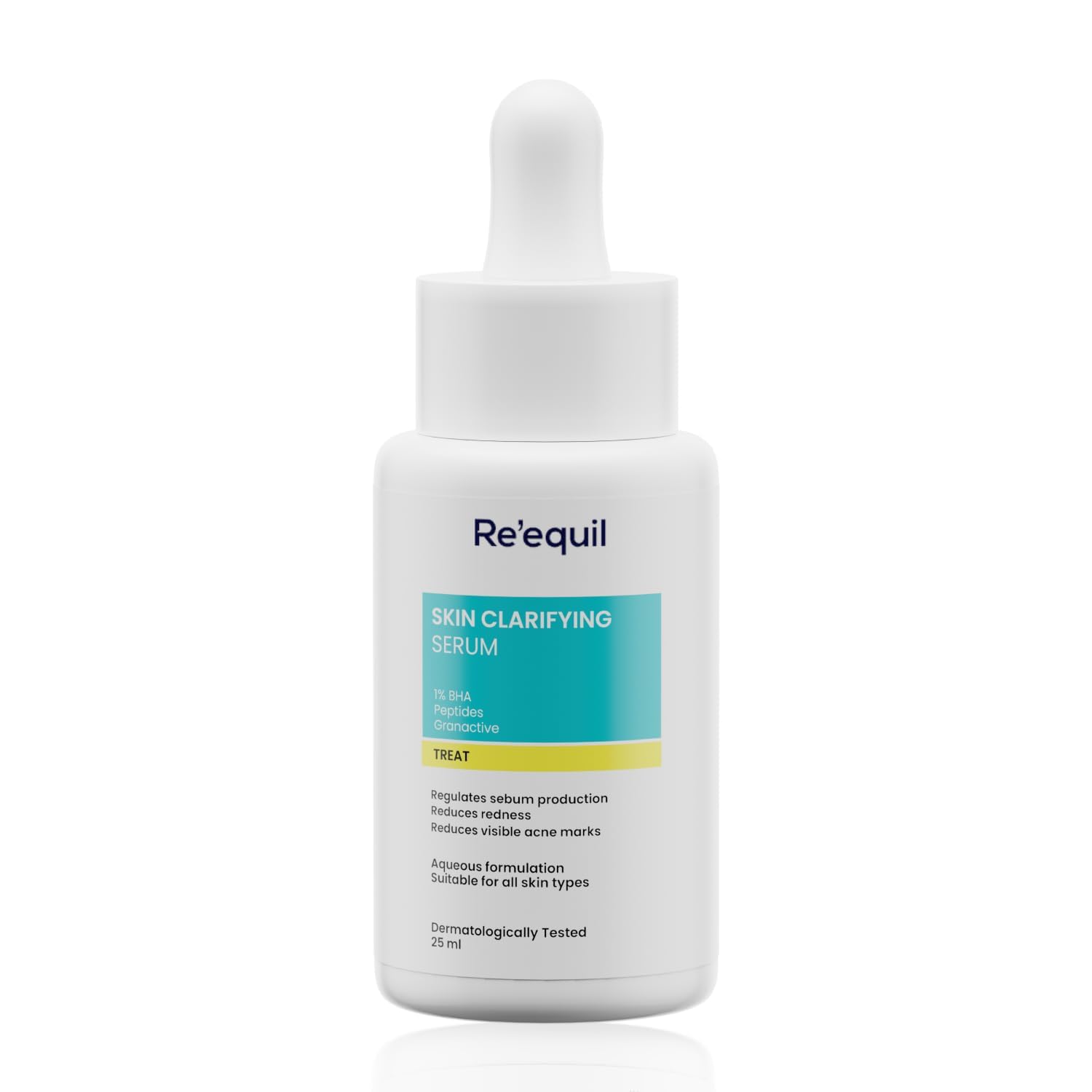 Reequil Skin Clarifying Serum with 1% Salicylic Acid & 5% Granactive - Acne Treatment for Active Breakouts, Oil Control & Pore Refining | 25ml | Perfect for Oily & Acne-Prone Skin | Day & Night Skincare Routine