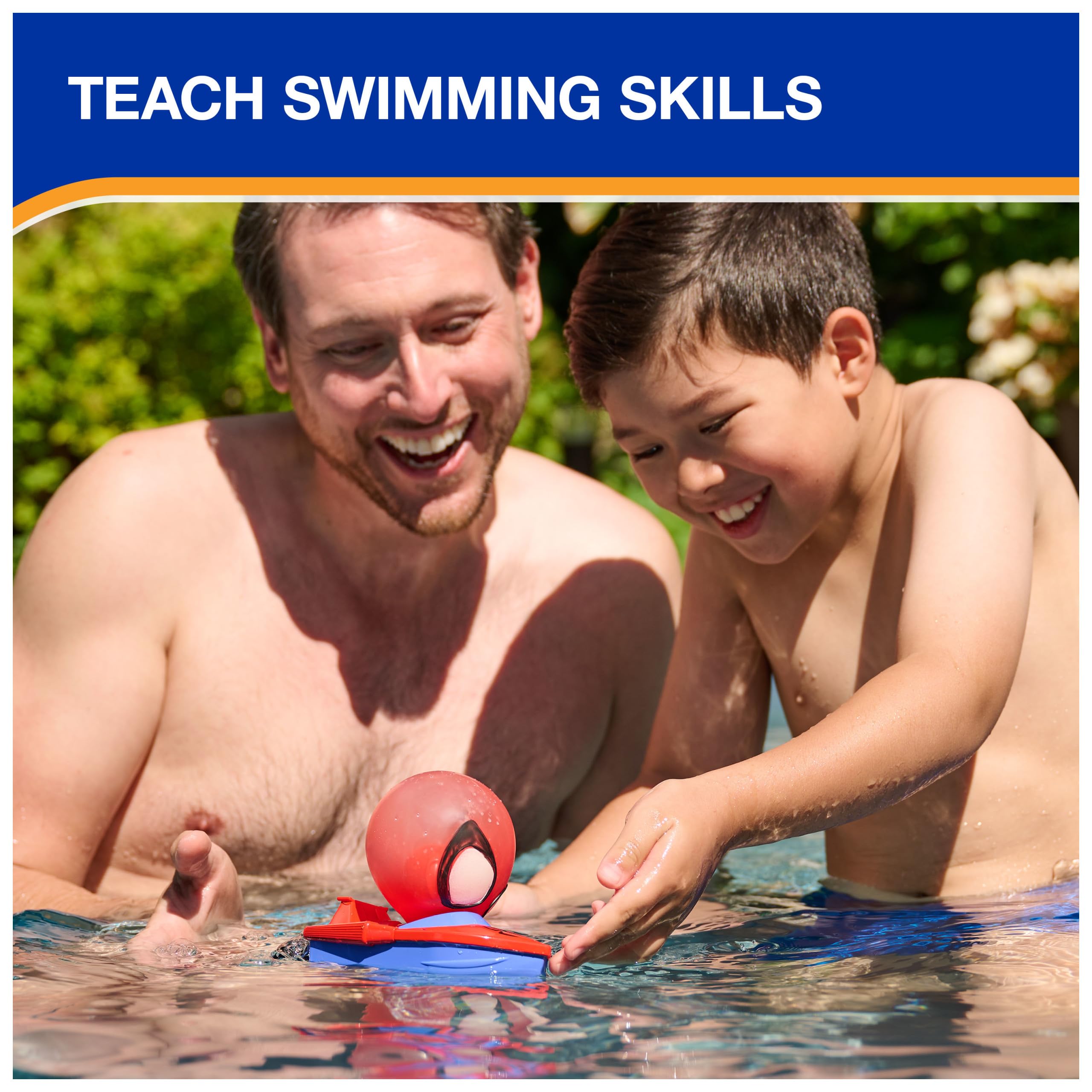 **Swimways Marvel Spidey Air Boat - Kids Pool Float Toy for Ages 4+, Spiderman Inflatable Swimming Accessories for Pool Party & Bath Time Fun**    *(Perfect for summer pool parties, backyard fun, bathtime play, and Spiderman-themed celebrations!)*