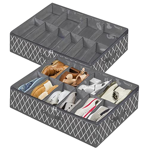2 Shoes (10+10 Cells) Rhombus Grey
