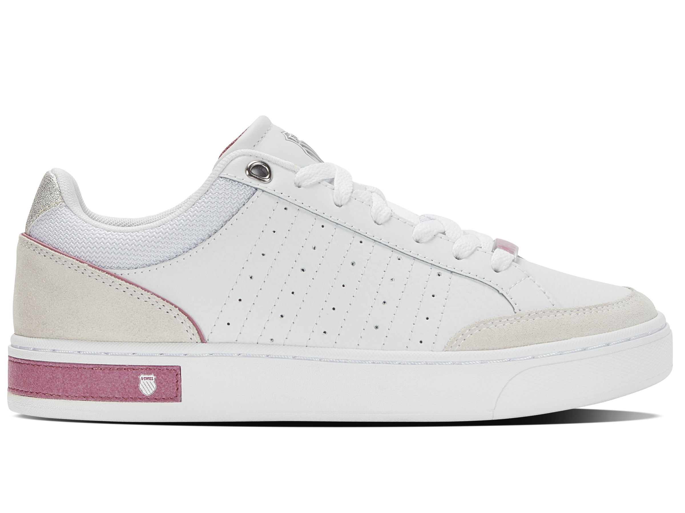 Nike Court Borough Low SE Men's Shoes - White/Foxglove/Silver | Comfortable Sneakers for Casual Wear, Walking & Light Sports