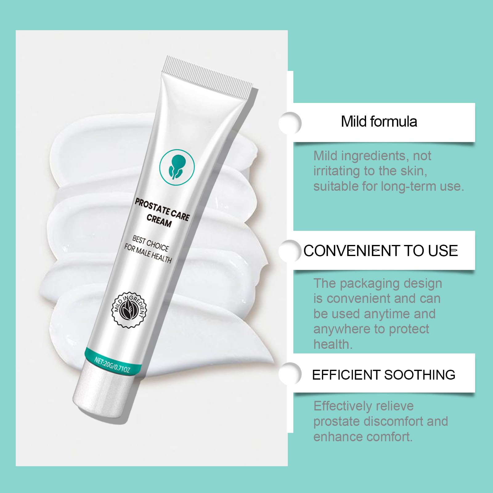 Best Prostate Relief & Enhance Cream for Men - Natural Treatment for Prostate Health & Wellness (2 Pack) - Ideal for Daily Use & Nighttime Comfort