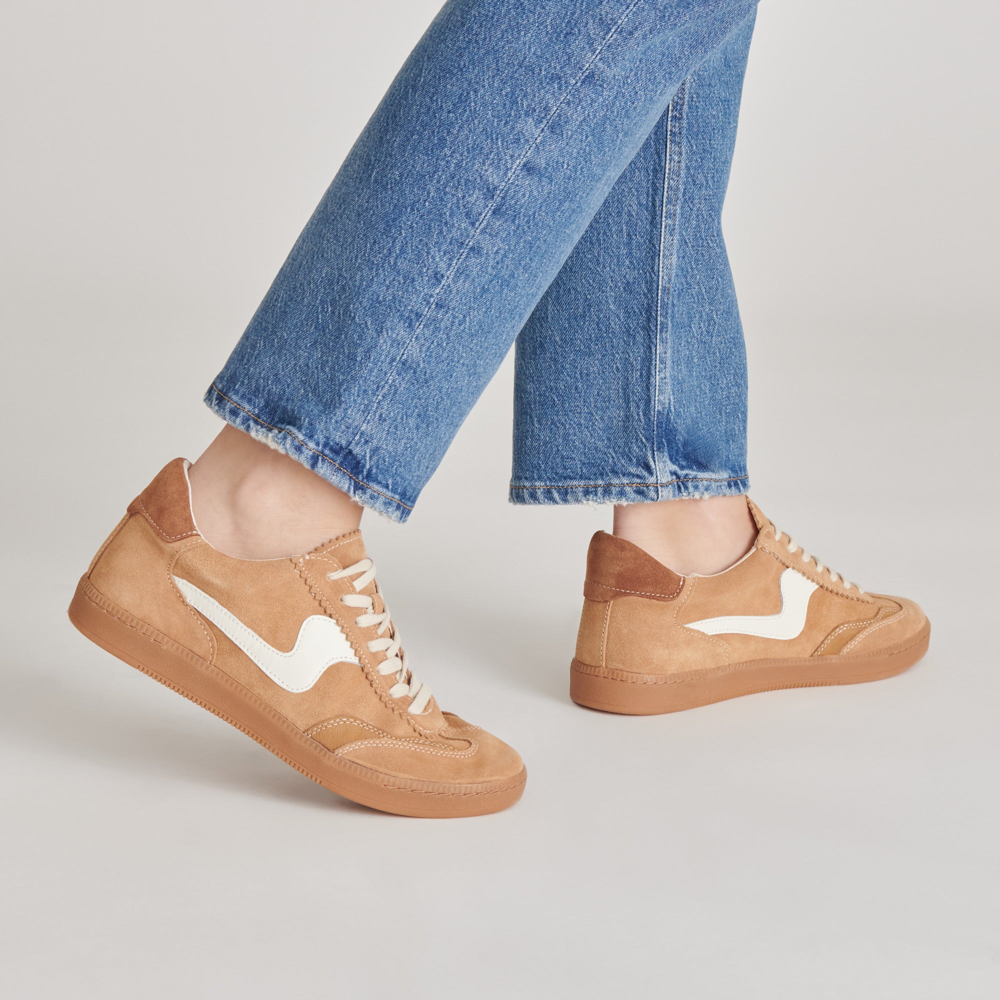 Brown Suede Notice Sneakers for Men & Women - Comfortable Casual Walking Shoes for Everyday Wear, Street Style Fashion