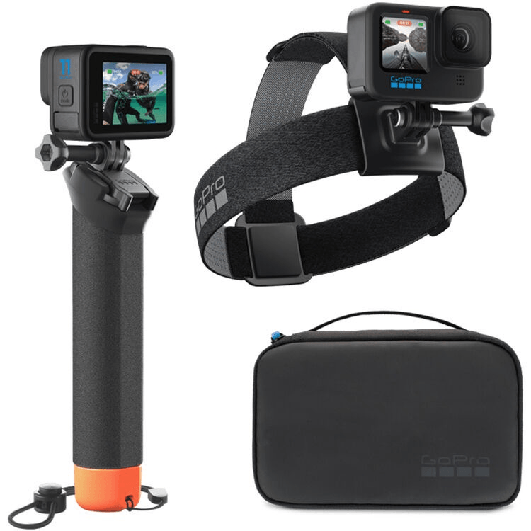 GoPro Adventure Kit 3.0 - Waterproof Action Camera Accessories Bundle for HERO 11/10/9 (Mounts, Case, Batteries) - Perfect for Surfing, Skiing, Hiking & Outdoor Sports