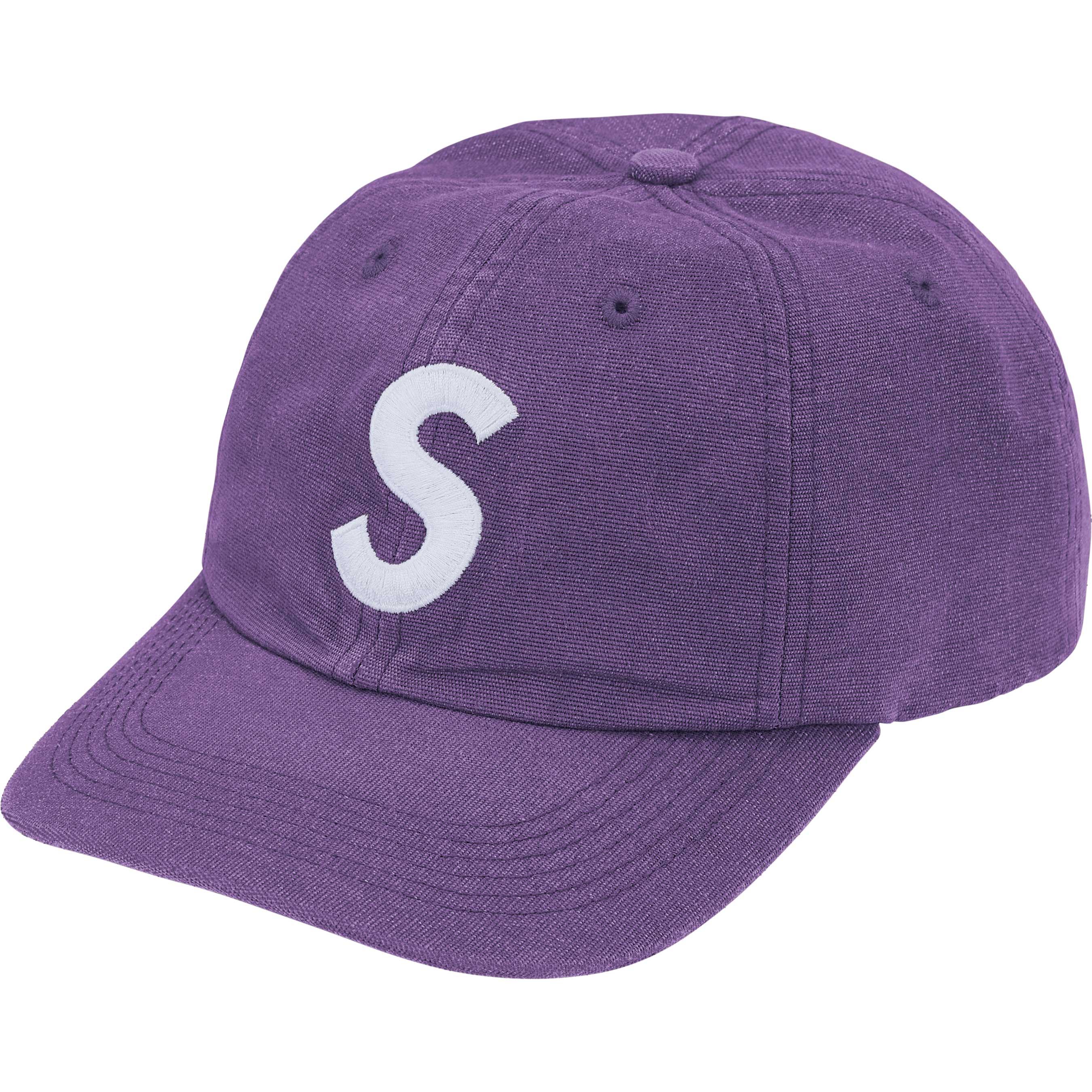 Supreme Cordura® Denim S Logo 6-Panel Cap - Purple Unisex Baseball Hat for Men & Women - Durable Outdoor & Streetwear Fashion Accessory