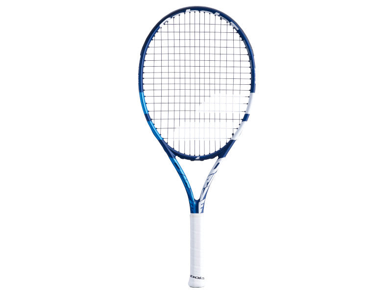 Babolat Drive JR 25 Prestrung Junior Tennis Racquet for Kids - Blue/White | Perfect for Beginners & Youth Tennis Training, Matches & Outdoor Sports