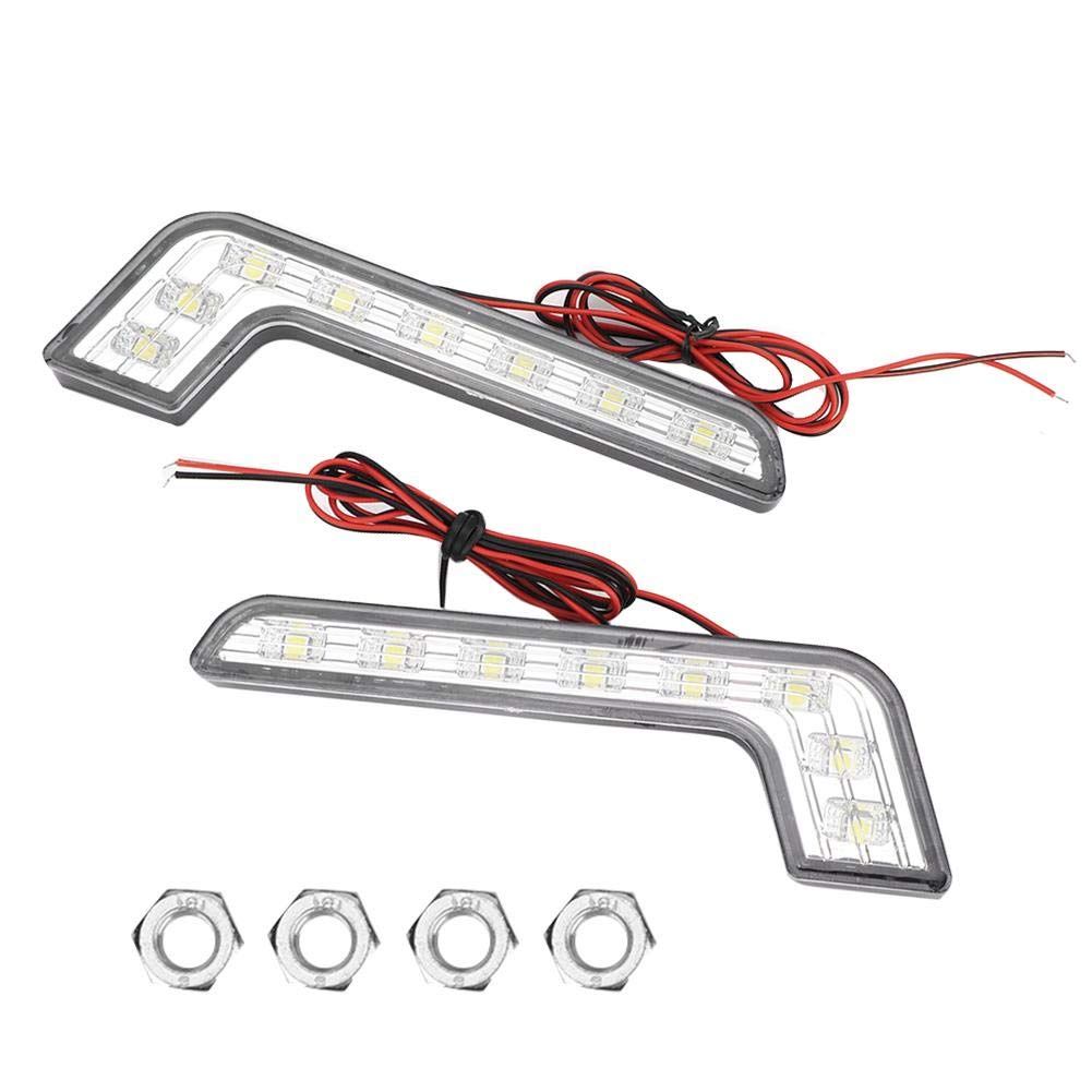 Yctze 8-LED Super Bright Waterproof Universal Daytime Running Lights (DRL) - Perfect for Cars, Trucks, SUVs & Motorcycles - Enhance Visibility & Safety During Daytime Driving