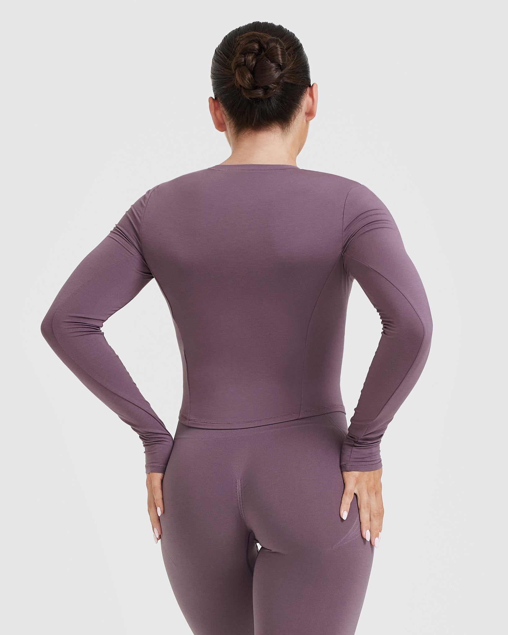 Mellow™ Soft Mid Long Sleeve Top for Women - Vintage Purple Casual Blouse | Perfect for Everyday Wear, Office Outfits & Date Nights