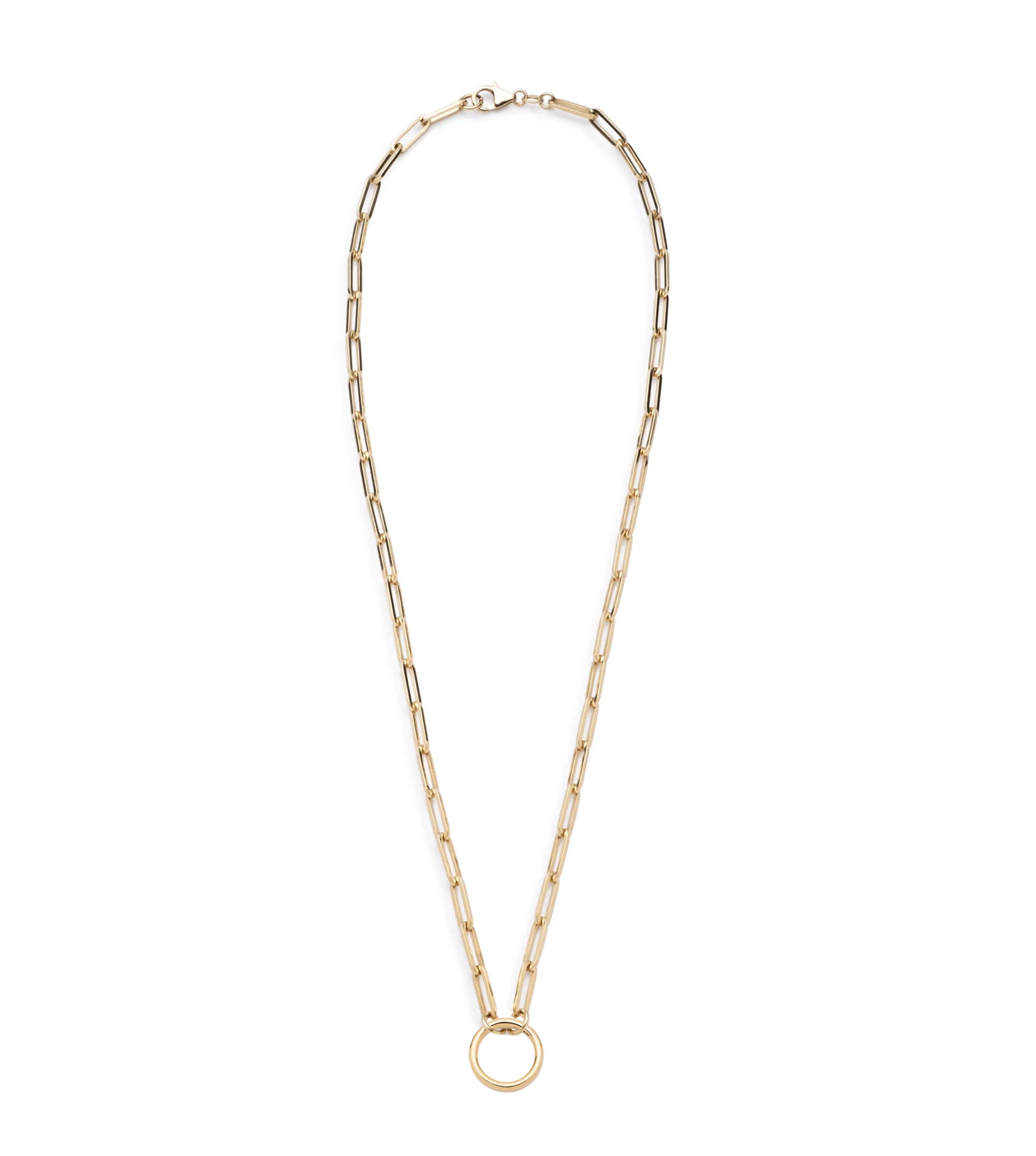 18K Yellow Gold Classic Fob Clip Open Chain - Vintage Style Pocket Watch Accessory for Men's Formal Wear & Steampunk Fashion