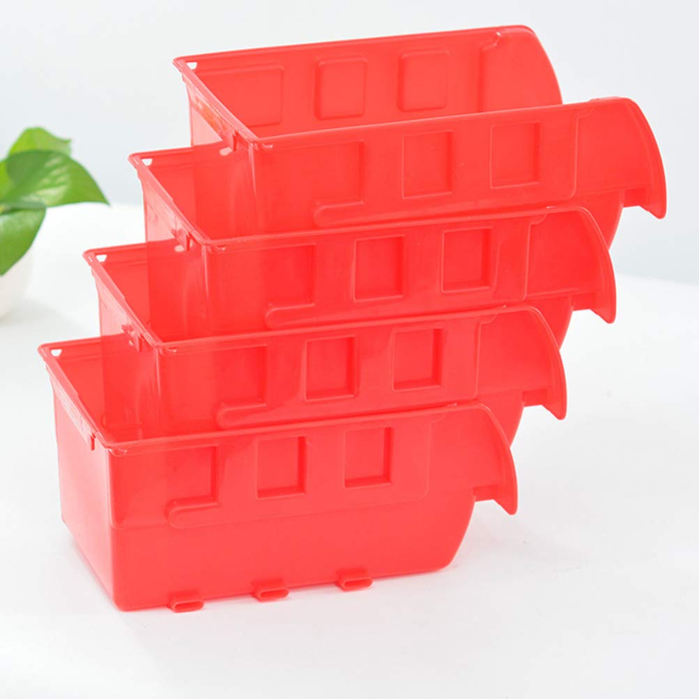 Plastic Storage Box with Oblique Design - Organizer Container for Home, Office & Craft Supplies | Durable & Stackable Storage Solution