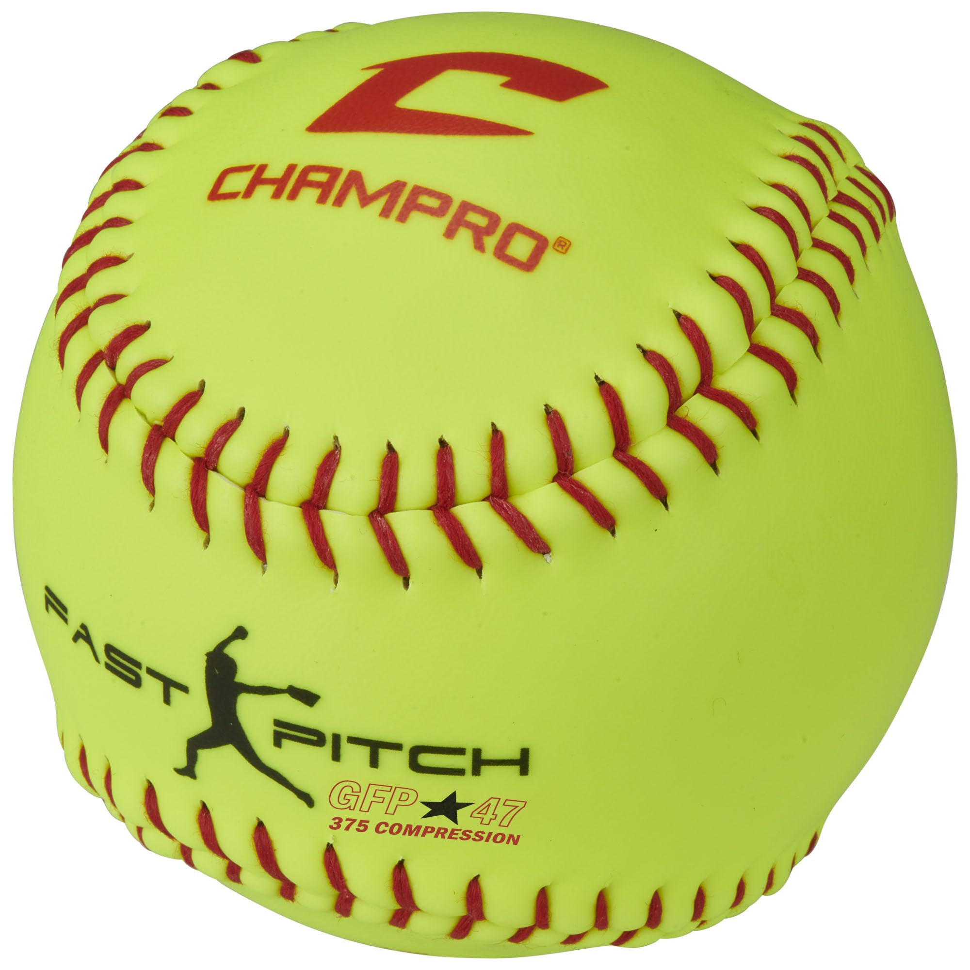 CHAMPRO 12 Pack Recreational Fast Pitch Softballs with Durahide Cover - Durable & High Performance for Training, Games, and Practice