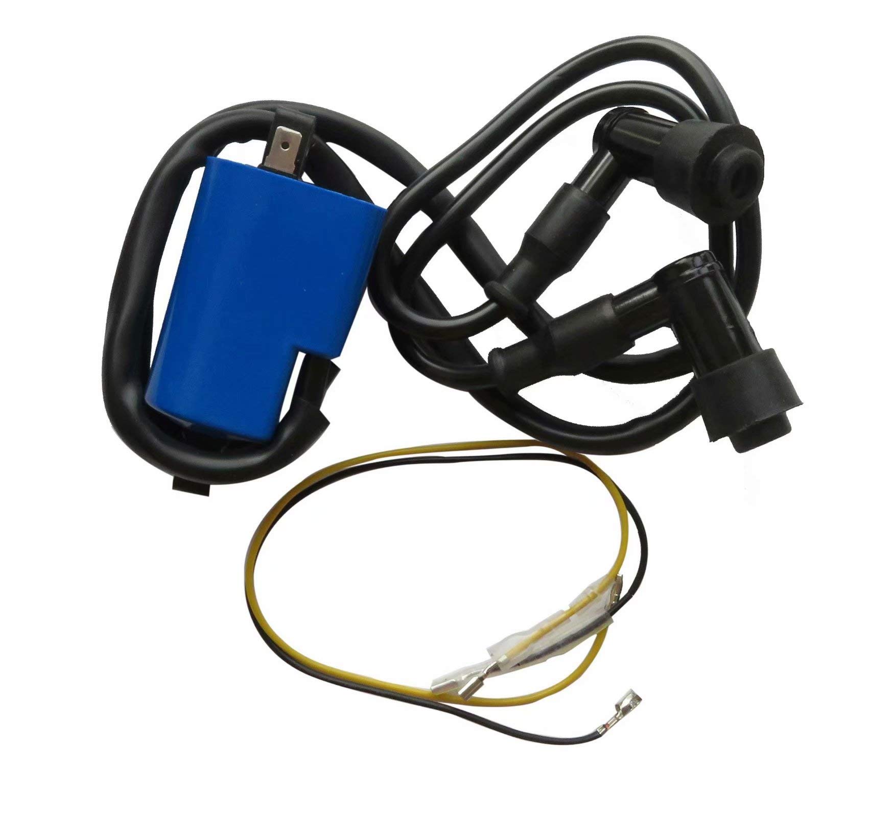 High Performance Ignition Coil Replacement for Yamaha YFZ 350 Banshee 1987-2006 - Compatible with Part Numbers 2GU-82310-50-00, 2GU-82310-51-00, 3LC-82310-00-00, 3XC-82310-01-00 - Perfect for ATV Off-Road Racing & Trail Riding