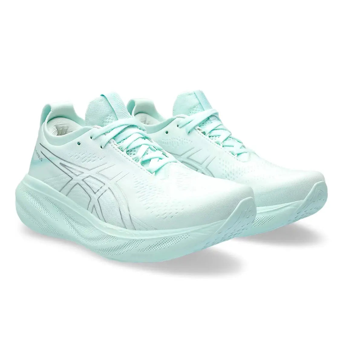 ASICS GEL-Nimbus 25 Women's Running Shoes - Soothing Sea/Pure Silver | Premium Cushioning for Long Distance Running & Marathon Training