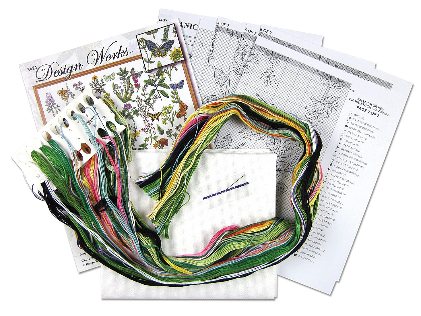 Design Works Crafts Counted Cross Stitch Kit - Complete Embroidery Starter Set with Pattern, Thread & Needle - Perfect for DIY Home Decor, Gifts & Relaxation Hobbies