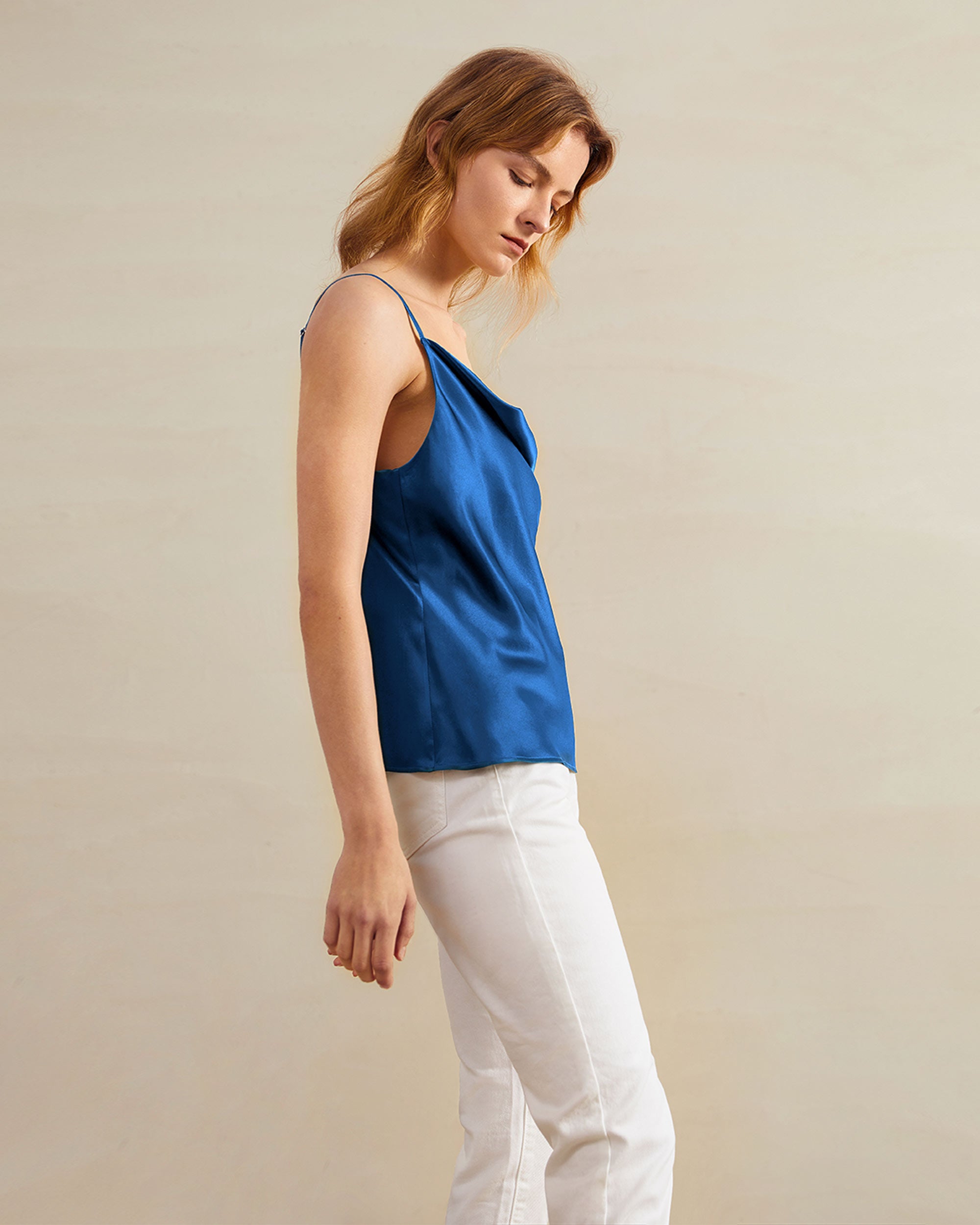 Luxury Silk Camisole for Women - Soft Satin Sleepwear & Lingerie Top - Perfect for Nightwear, Lounge Wear and Romantic Occasions