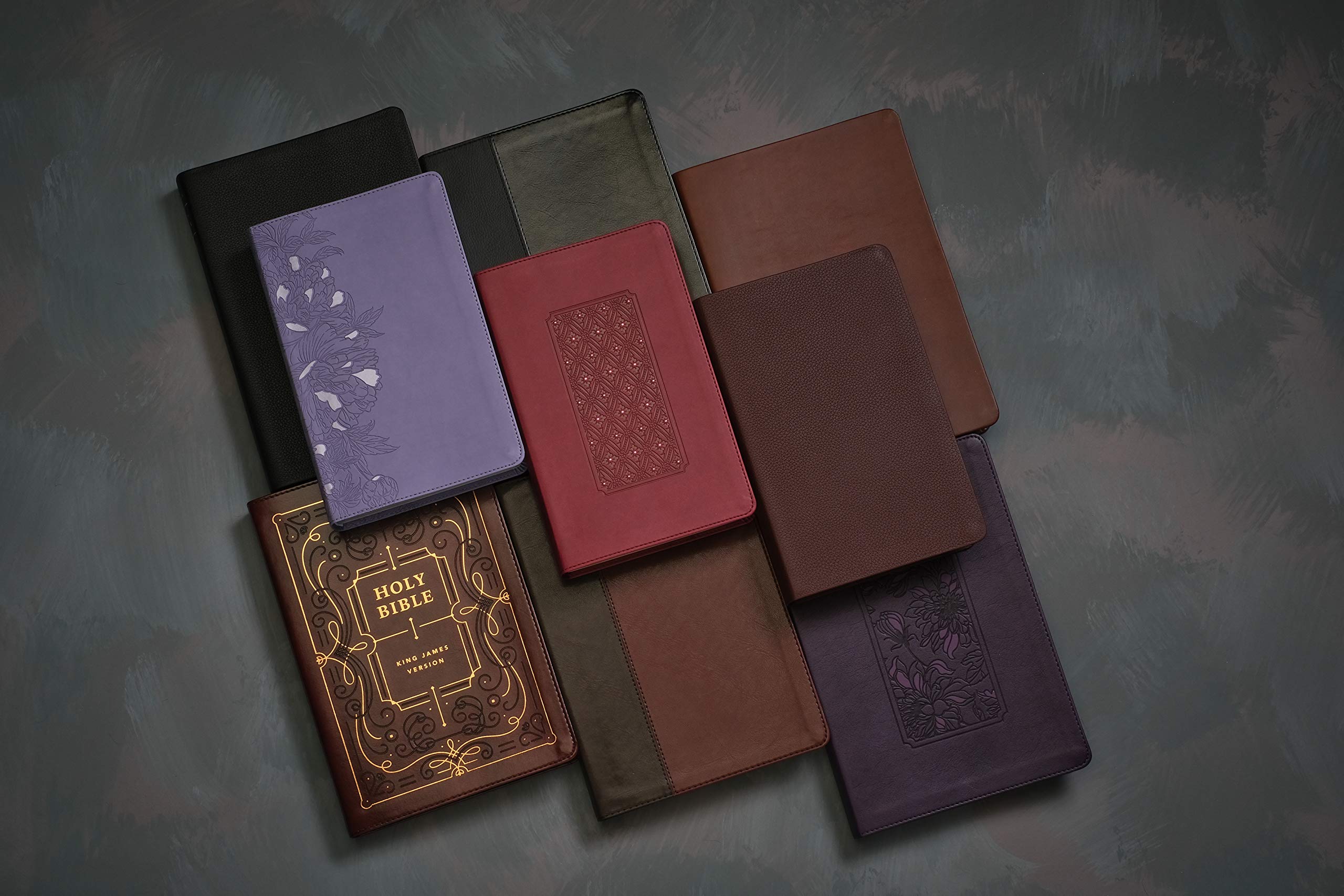 KJV Giant Print Bible - LeatherLike Peony Lavender - Red Letter Edition for Daily Devotion & Worship