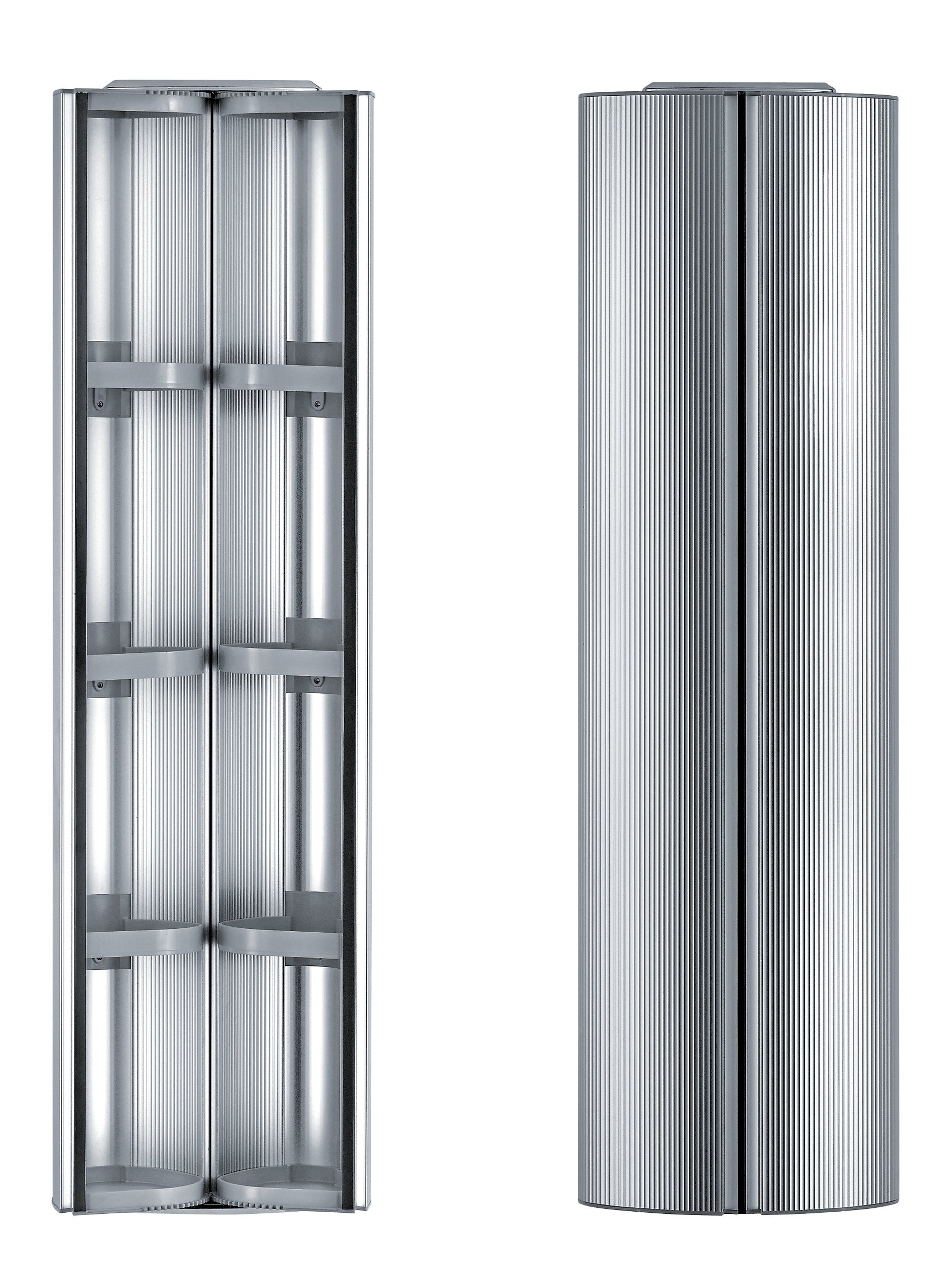 Wall Mounted Double Door Vertical Storage Cabinet - Medicinehaus Organizer for Bathroom, Kitchen, or Office Storage