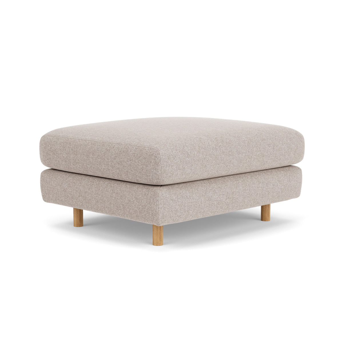 Dylan Fabric Ottoman - Soft and Stylish Footrest, Storage Bench, Living Room Accent Piece - Perfect for Small Spaces, Bedroom, or Lounge Area
