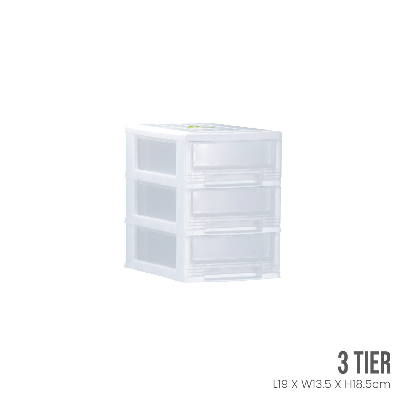 3 Tier Mini Drawer Organizer - Compact Storage Solution for Office, Bedroom & Bathroom (2023) - Perfect for Makeup, Jewelry & Small Essentials