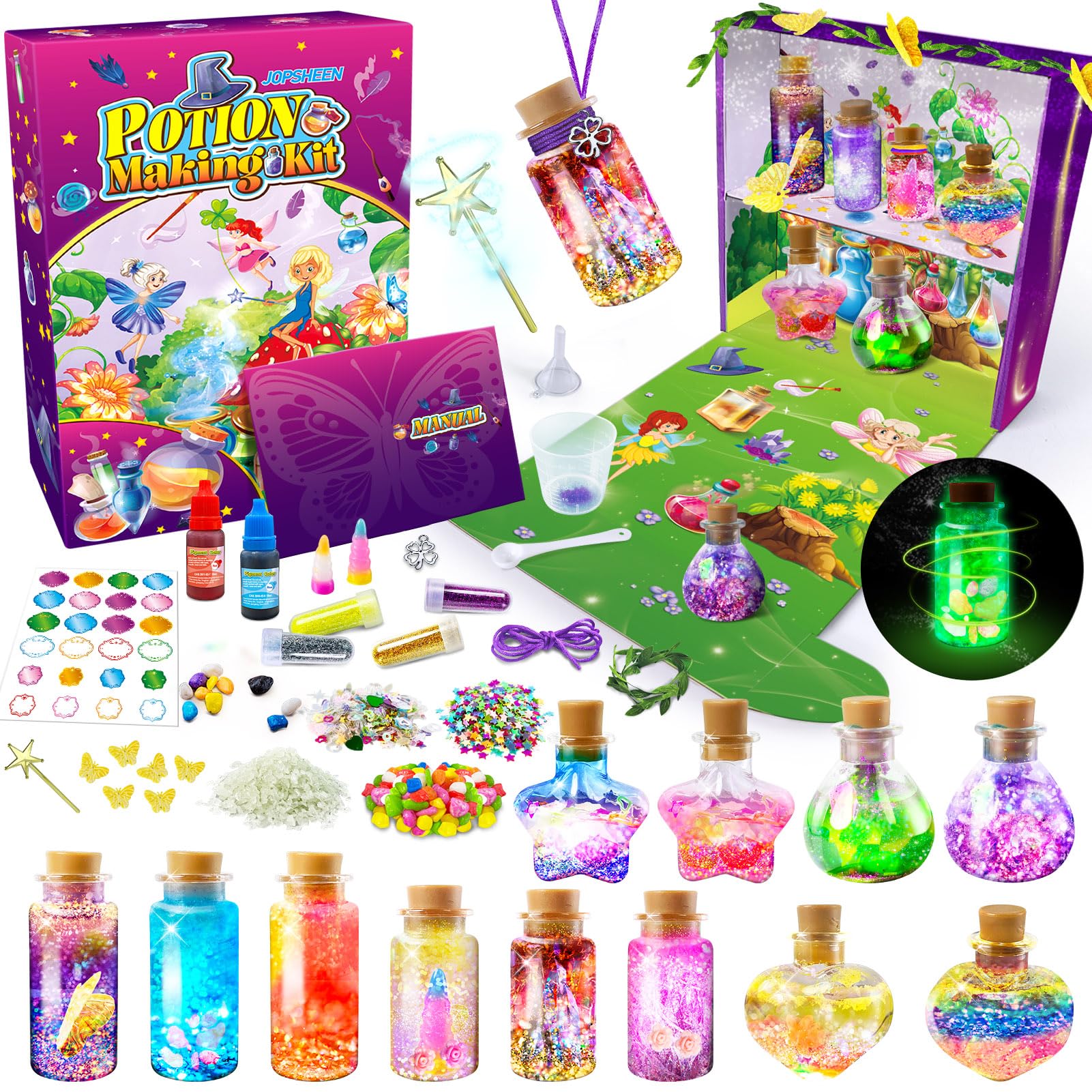 Magic Potion Making Kit for Kids - DIY 12 Science Experiments & Craft Projects, STEM Educational Toys for Boys & Girls Ages 6-12 - Perfect for Christmas, Birthday Gifts & Halloween Party Activities