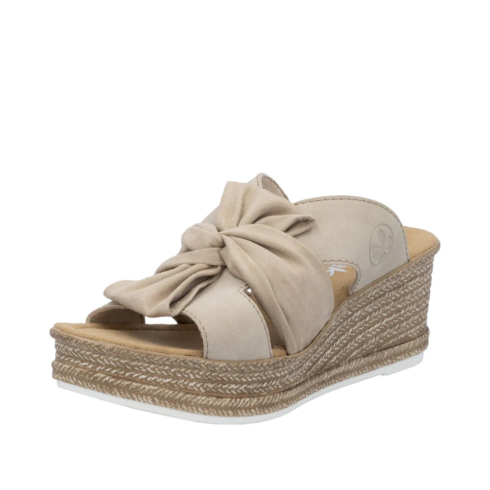 Rieker 68789 Women's Comfortable Beige Casual Shoes for Walking, Work & Everyday Wear