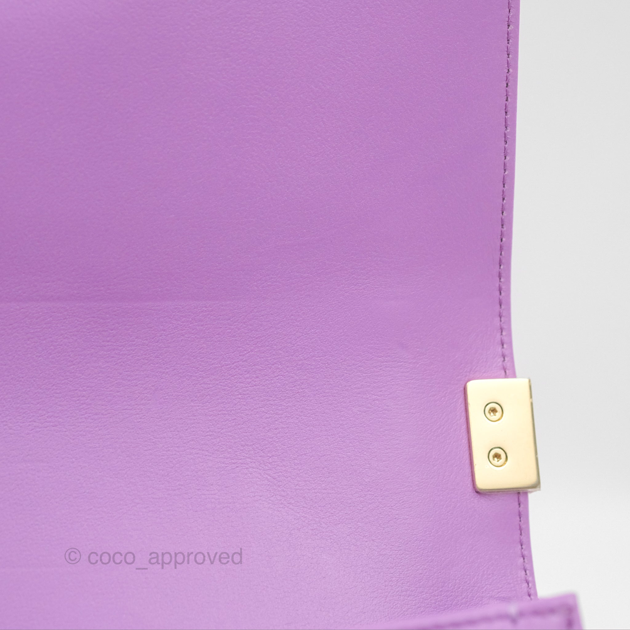 Chanel Chevron Small Boy Bag in Purple Calfskin with Gold Hardware - Luxury Crossbody Purse for Women, Perfect for Evening Events & Date Nights