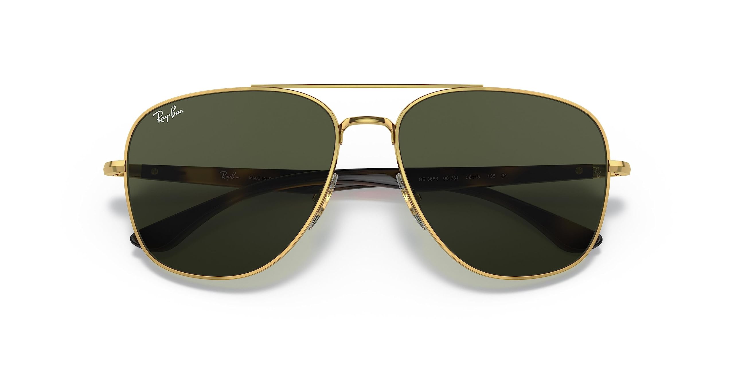 Ray-Ban RB3683 Square Sunglasses for Men & Women - Classic UV Protection Polarized Lenses - Perfect for Driving, Beach & Outdoor Activities