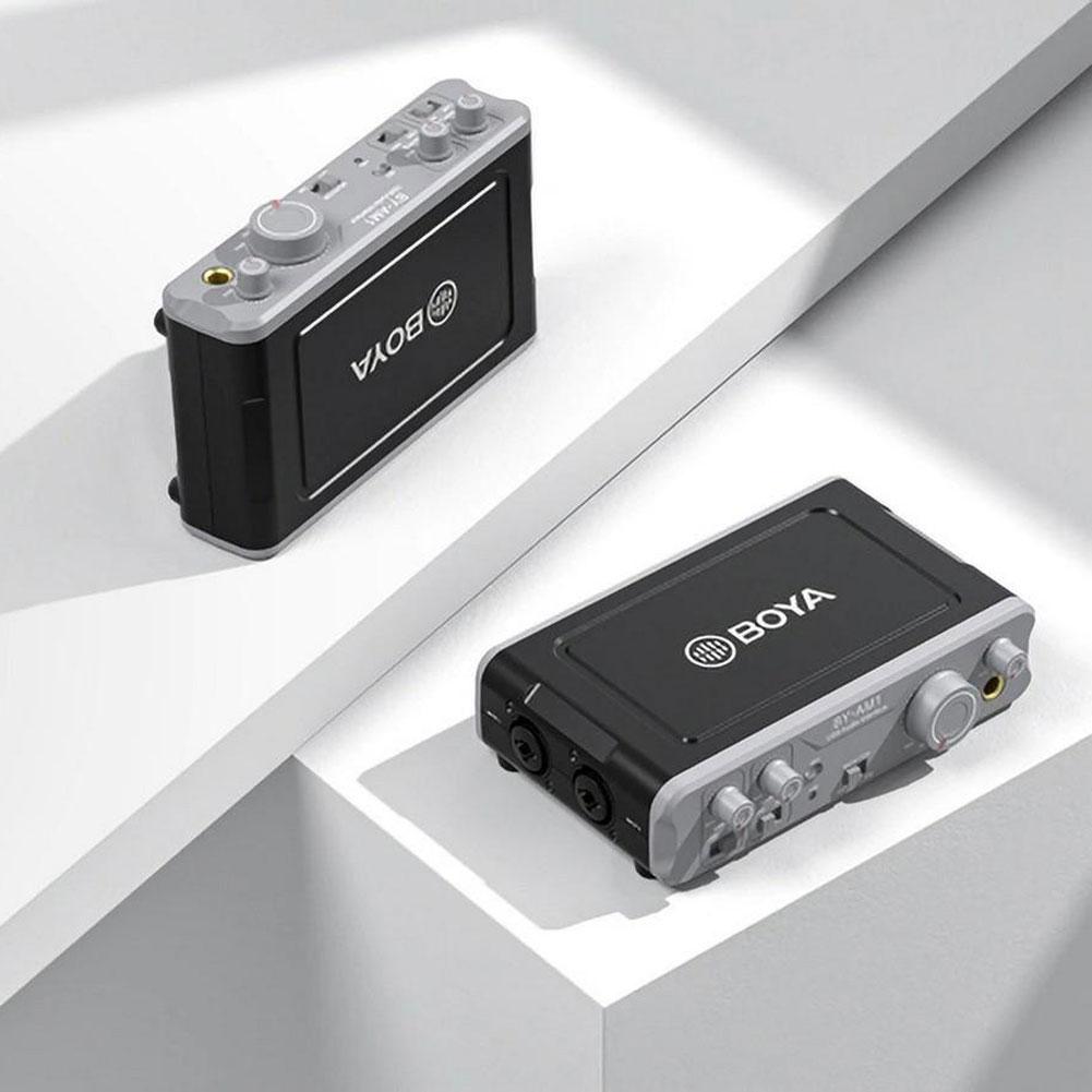 BOYA BY AM1 Dual Channel Audio Mixer - Professional Portable Sound Mixer for Podcasting, Streaming & Live Performances - Perfect for YouTube, Twitch & Home Studios