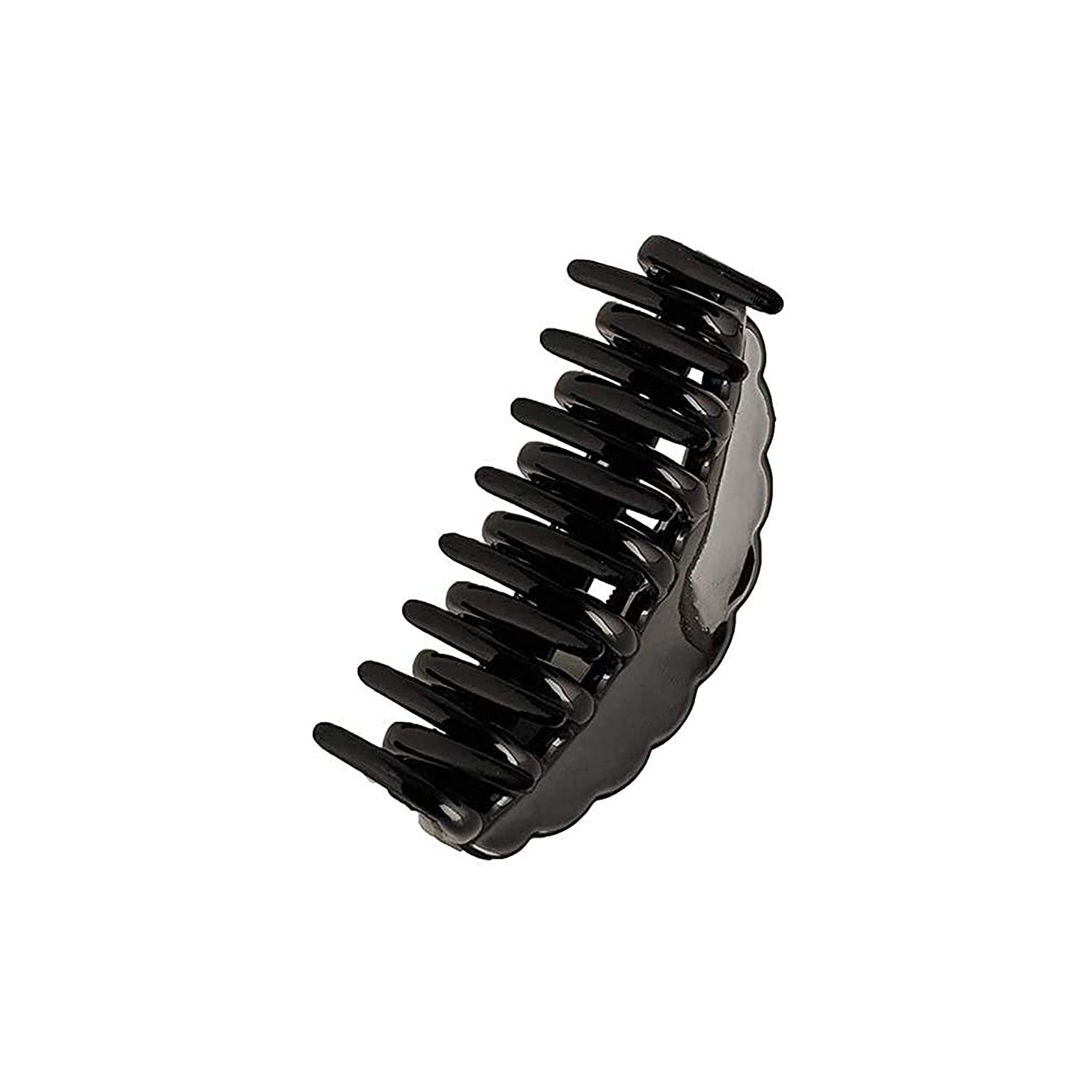 FABSH Large Black Hair Clips for Women - Acrylic Butterfly Hair Claw Clutchers - 3 Pack for Girls & Women - Perfect for Ponytails, Buns & Everyday Hairstyles