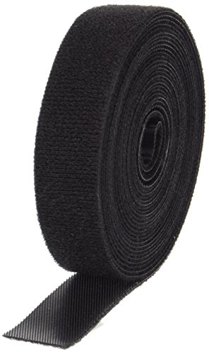VELCRO 1803-OW-PB/B Black Nylon Hook and Loop Strap - 3/4