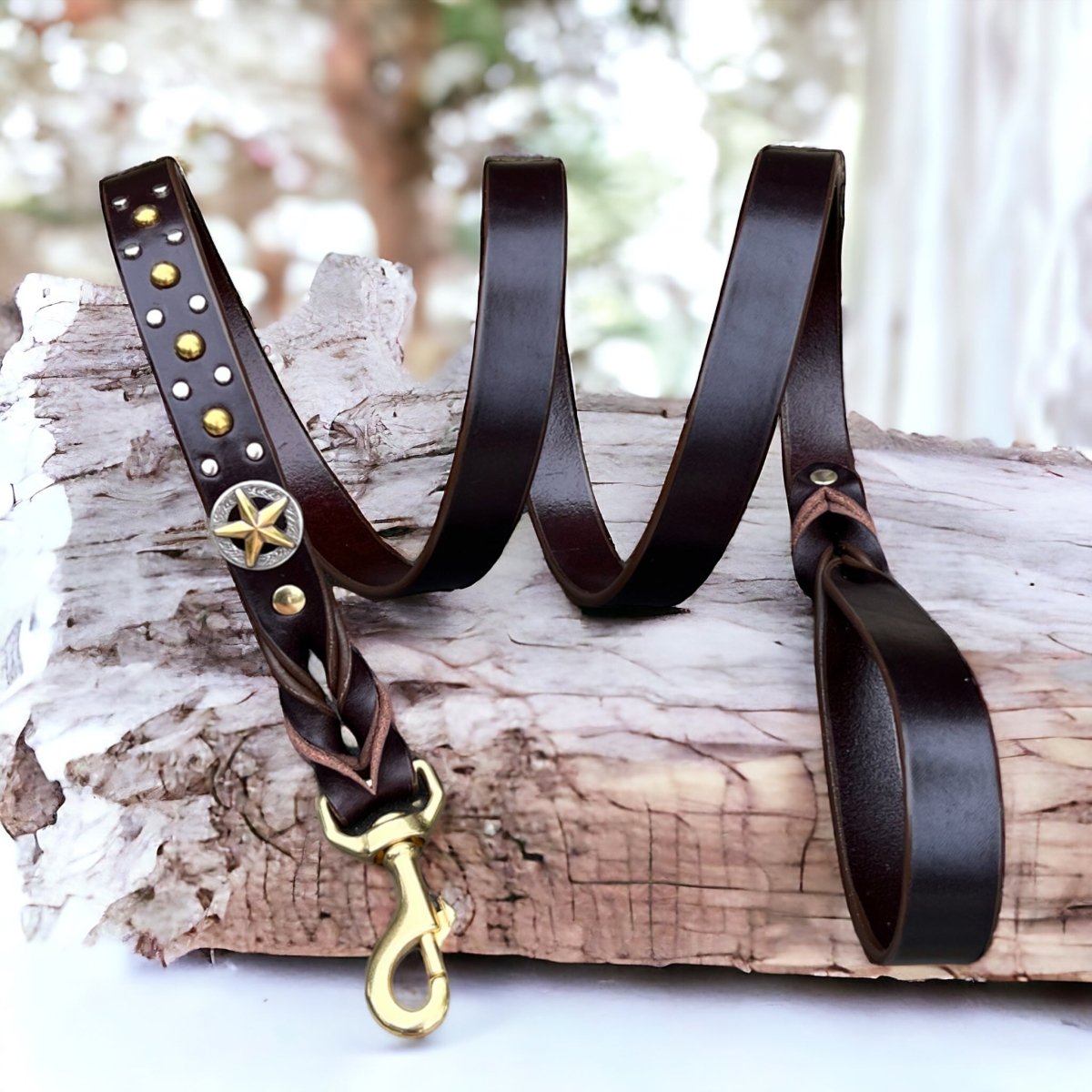 Custom Engraved Leather Dog Collar for Pets - Personalized Name & Phone Number - Durable & Adjustable - Perfect for Daily Walks, Training & Gifts (Nashville Style)
