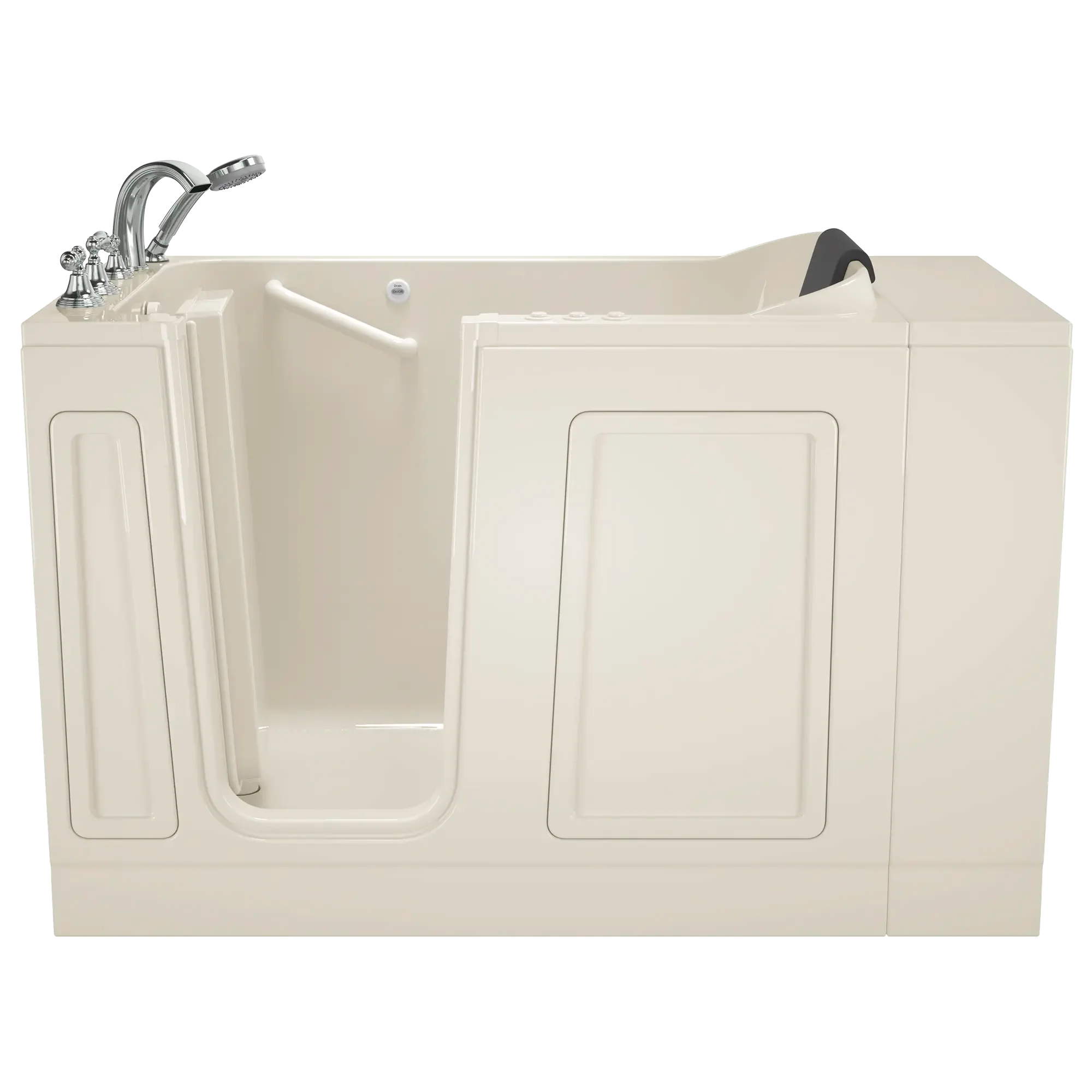 30 x 51 Inch Acrylic Walk-in Bathtub with Air Spa & Whirlpool Systems - Left Hand Drain & Faucet - Luxury Accessible Tub for Elderly & Mobility Impaired - Perfect for Relaxation & Hydrotherapy at Home