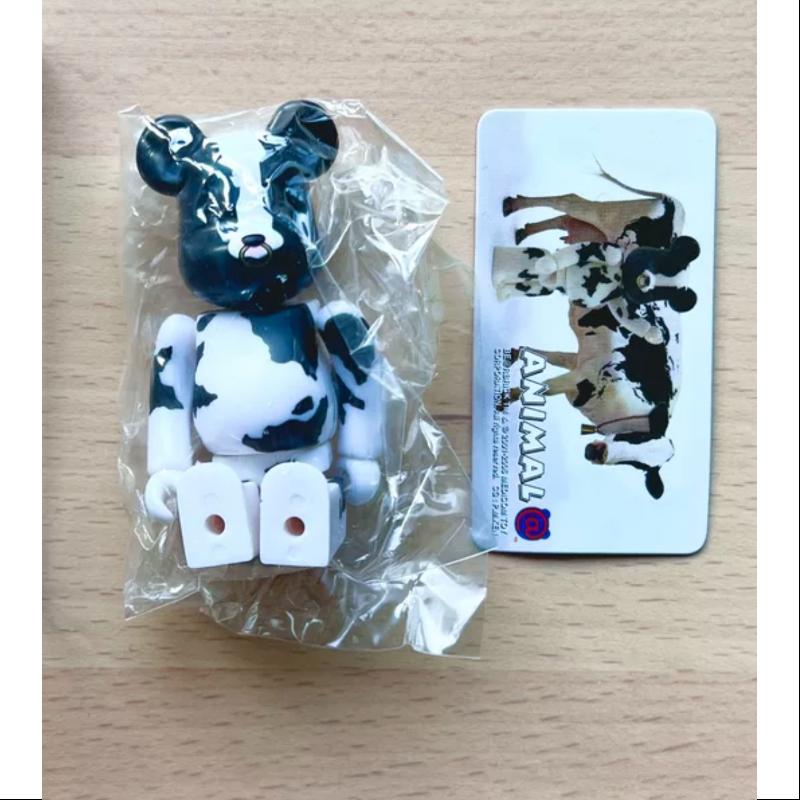 Bearbrick Series 12 ANIMAL Dairy Cow 100% Collectible Vinyl Art Toy - Perfect for Display, Gift Giving, and Anime Fans Collection