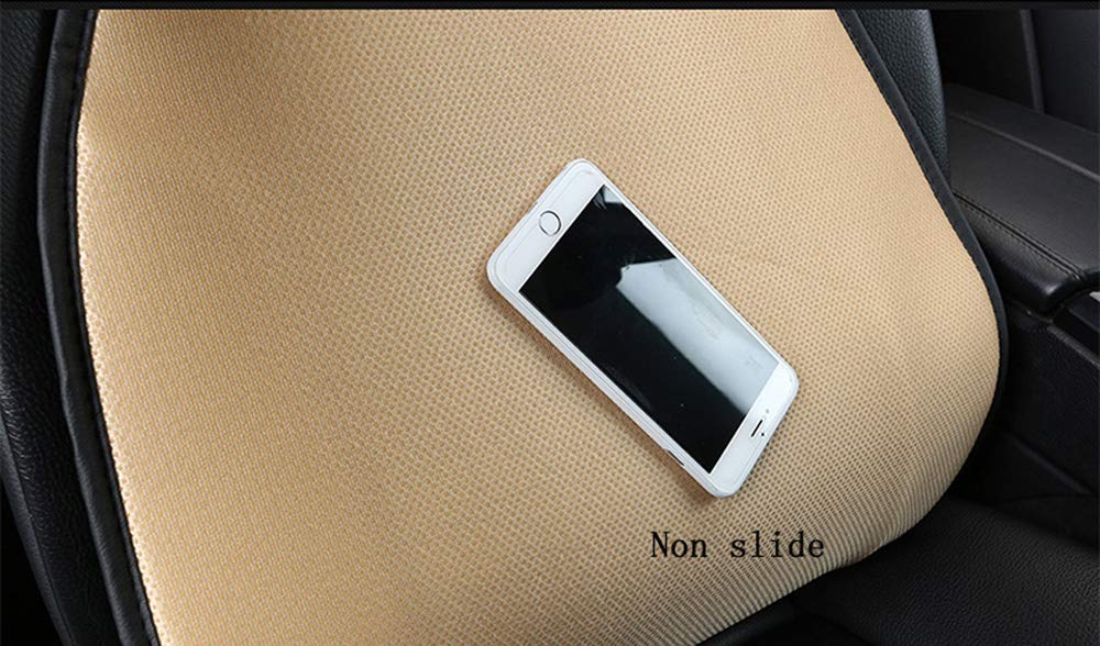 Universal PU Leather Car Seat Protector Cover - Non-Slip, Easy Clean, Fits Most Vehicles (Black & Red) | Perfect for Pets, Kids & Daily Commute