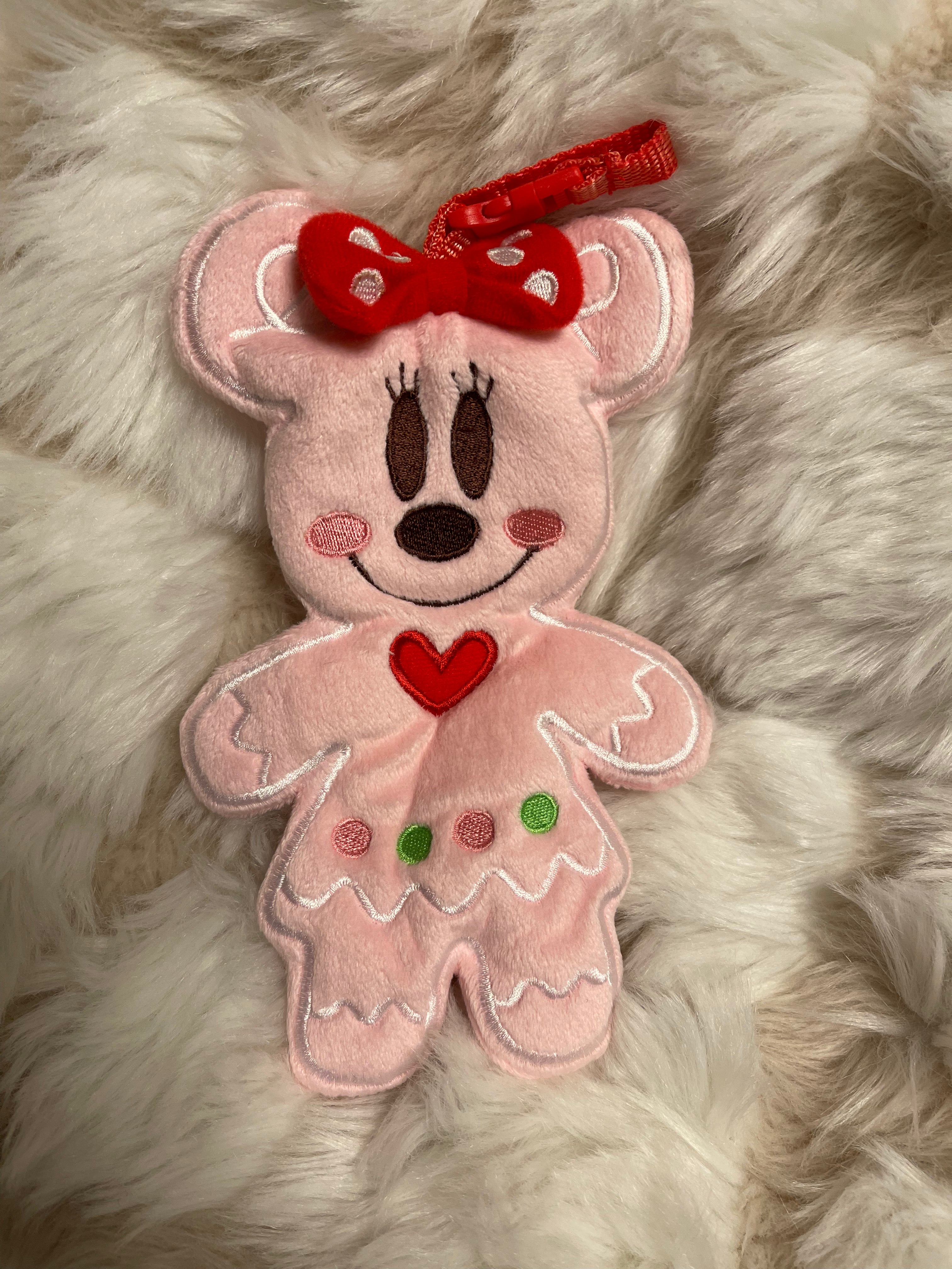 Tokyo Disney Minnie Mouse Gingerbread Pouch - Cute Holiday Gift Bag for Cosmetics, Accessories & Travel Essentials | Perfect for Christmas, Disney Fans & Kawaii Lovers