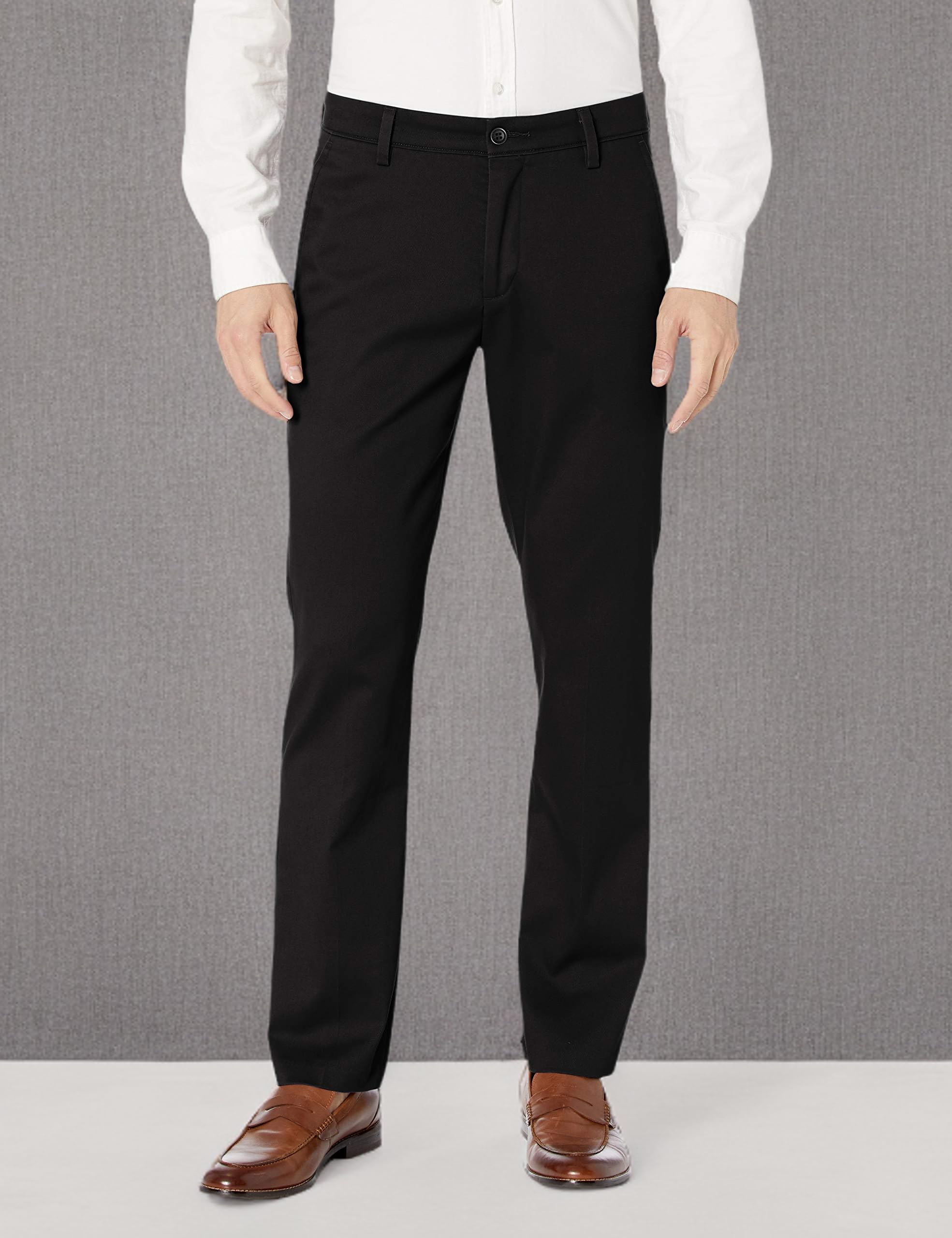 Dockers Men's Slim Fit Easy Khaki Pants - Comfortable Stretch Dress Pants for Office & Business Casual Wear | Wrinkle-Resistant & Machine Washable