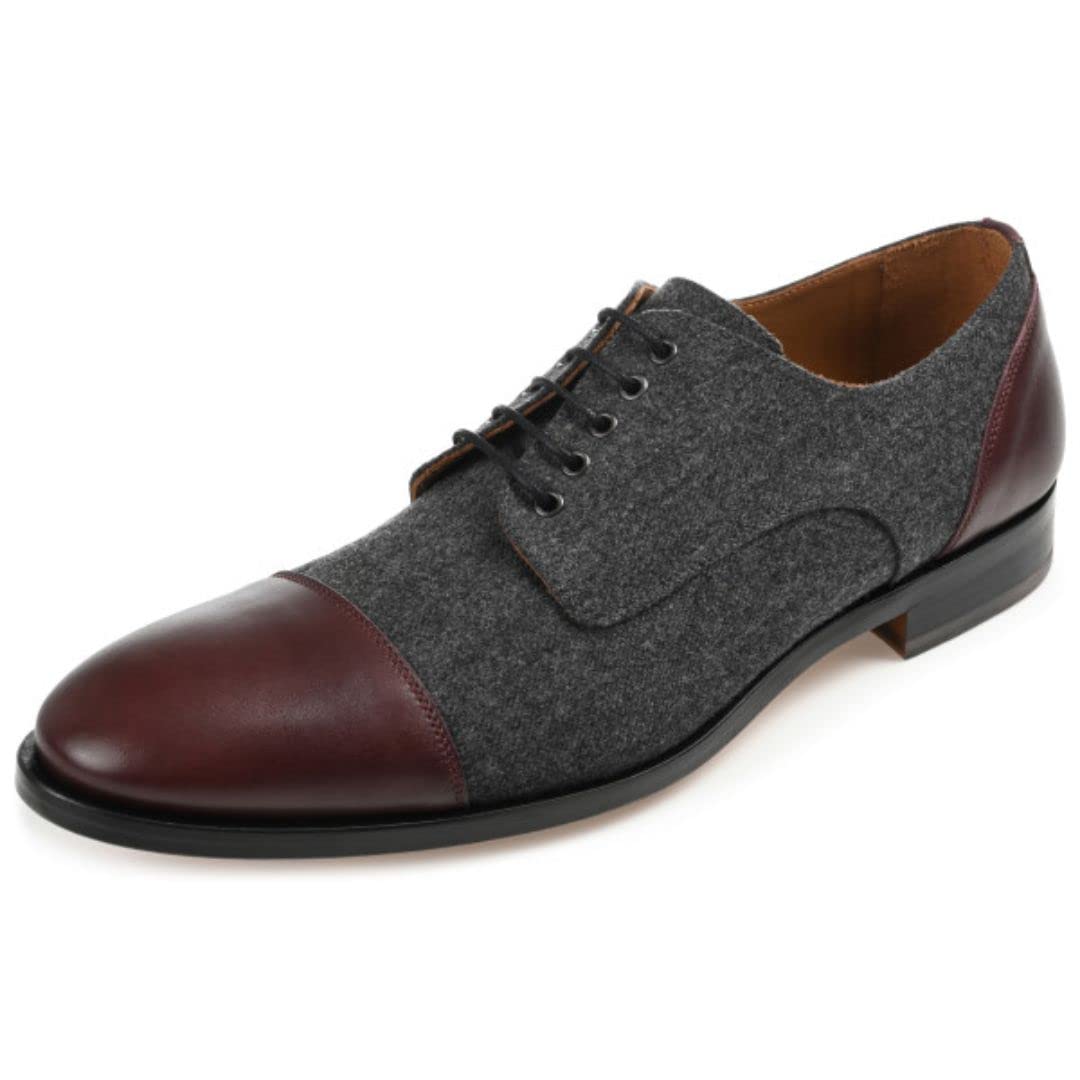 TAFT Jack Shoe - Handcrafted Genuine Leather & Wool Men's Dress Shoes for Business & Formal Occasions | Comfortable Oxford Style for Weddings, Office & Special Events