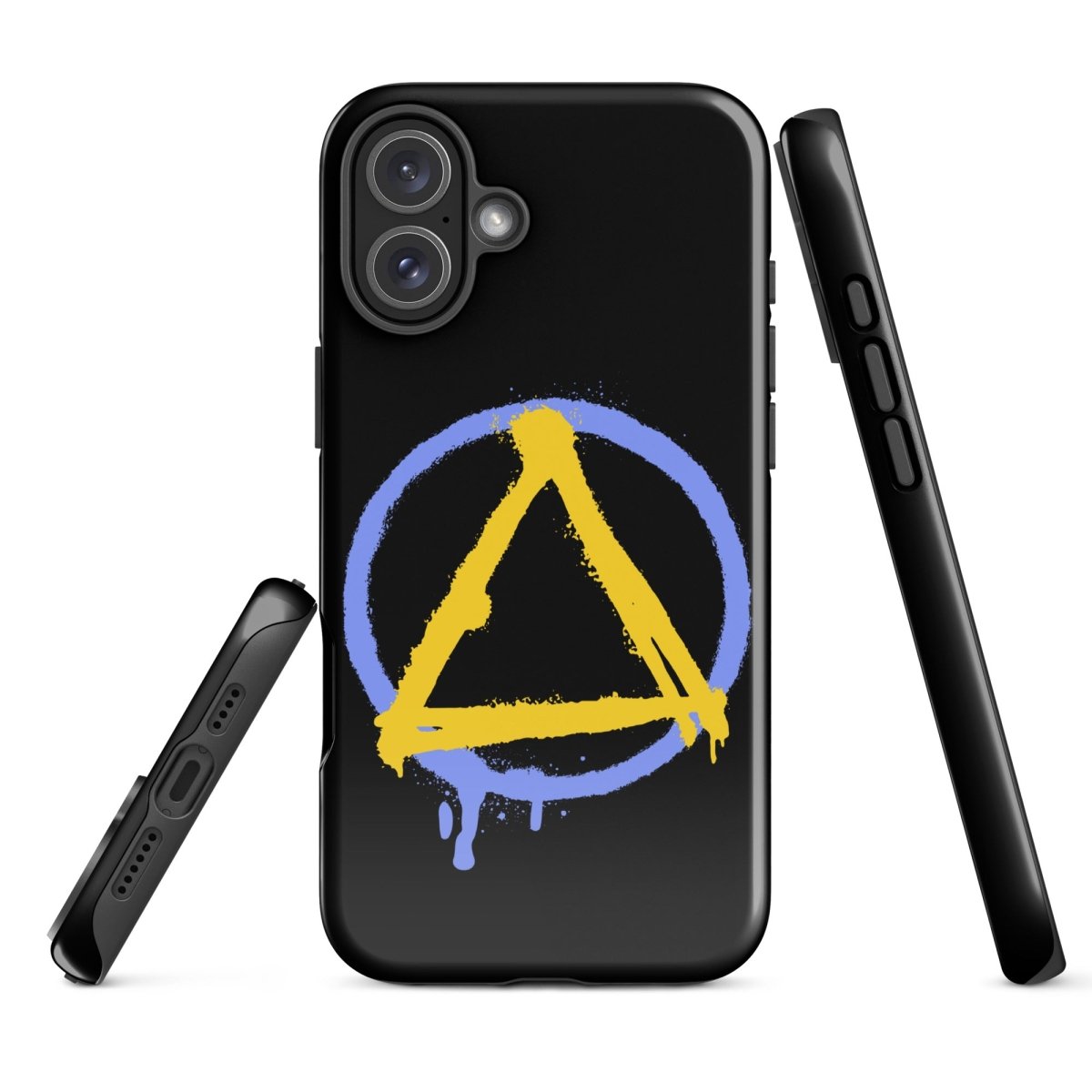 Sober Symbol Durable Shockproof iPhone Case - Protective Cover for iPhone 14/13/12/11 Pro Max XR XS - Slim Fit Anti-Scratch Phone Case for Everyday Use & Outdoor Activities