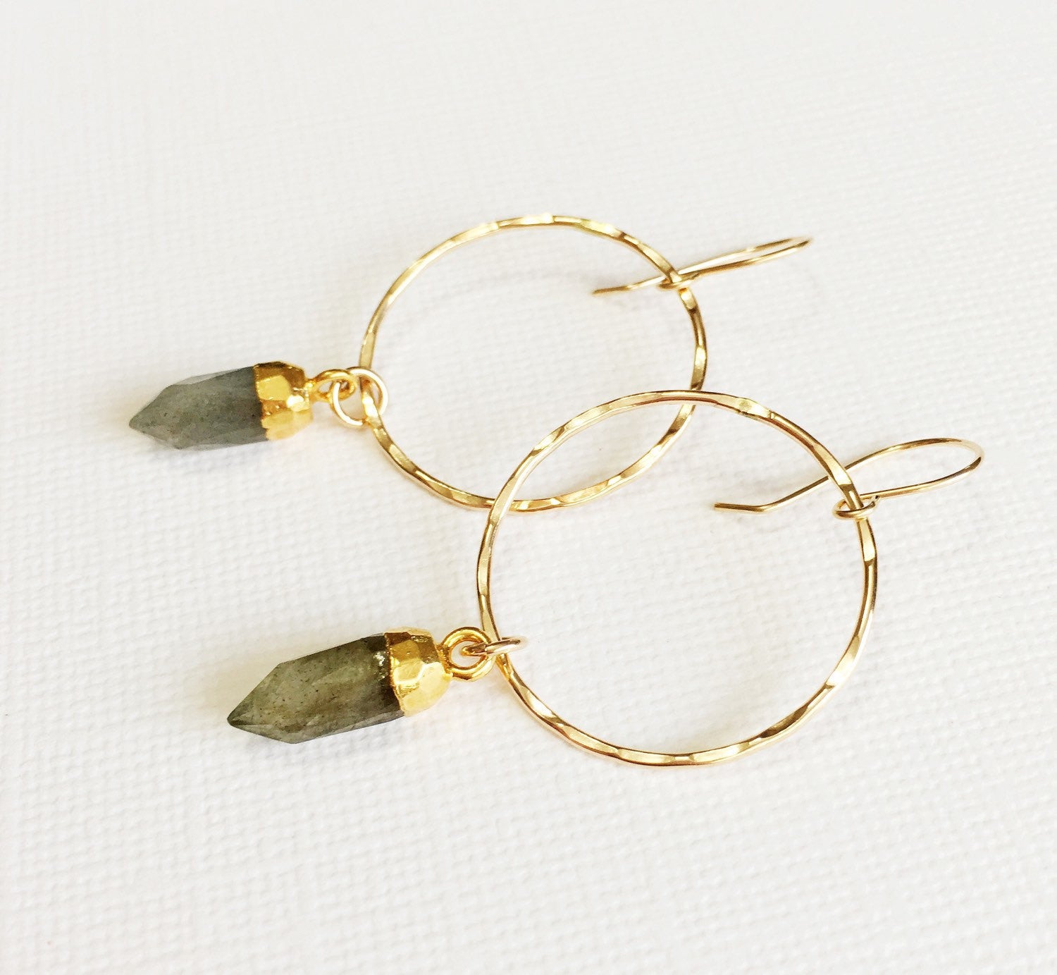 Labradorite Earrings for Women - Zoe Style Dangle Earrings (E271) | Boho Chic Jewelry for Party, Wedding & Everyday Wear