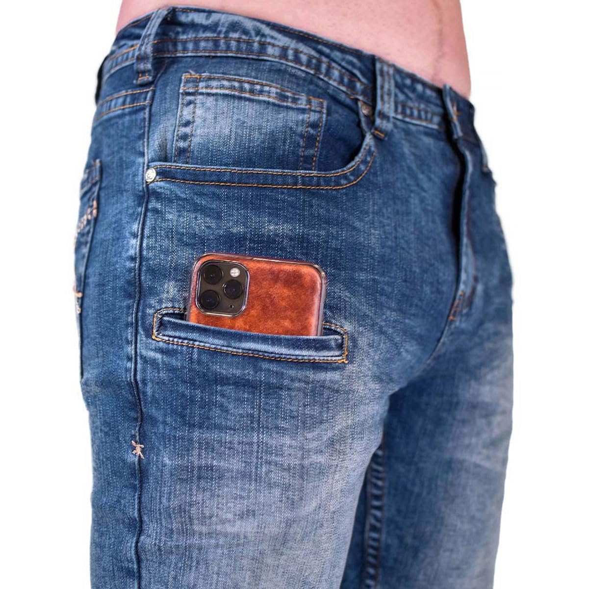 Men's Western Bootcut Jeans - B. Cruzn' Light Wash Denim for Cowboy Style & Casual Wear