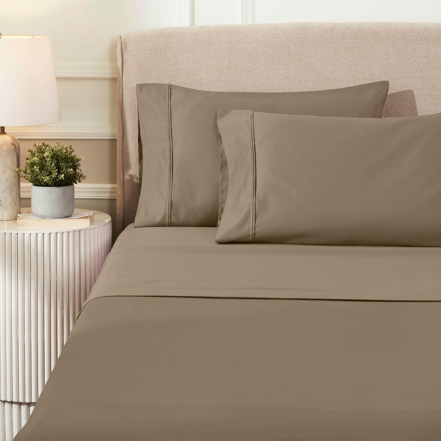 Premium 1200-Thread Count Egyptian Cotton California King Sheet Set - 18