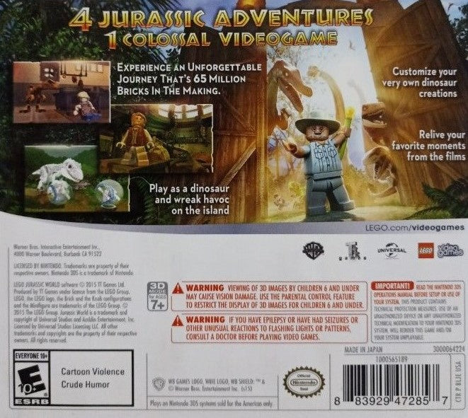 LEGO Jurassic World Building Blocks Set - Dinosaur Toys for Kids & Adults - Creative Construction Playset for Home, School & Playroom Fun